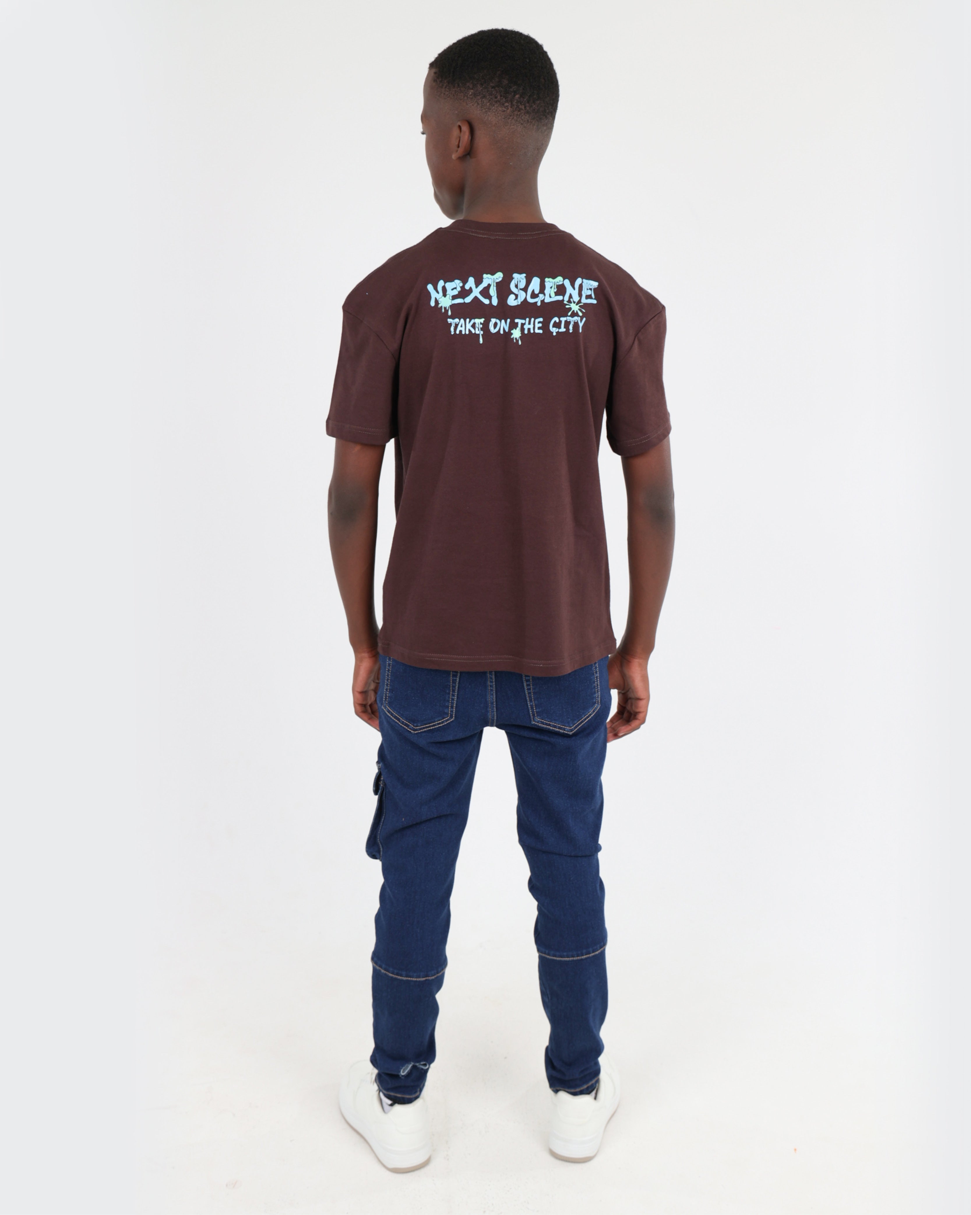 Boys Slim Fit Cargo Jeans