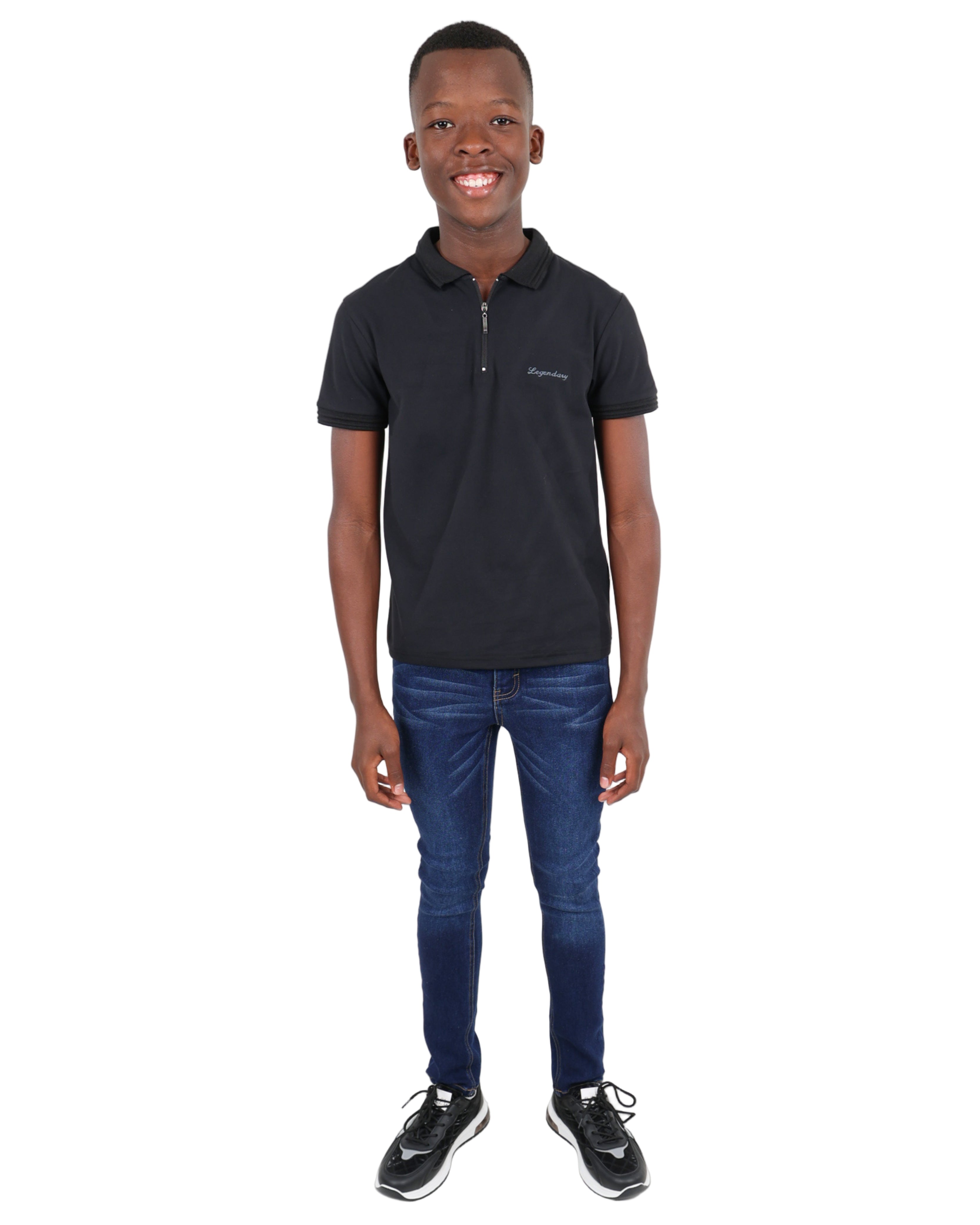 Short Sleeve Black Legendary Golfer