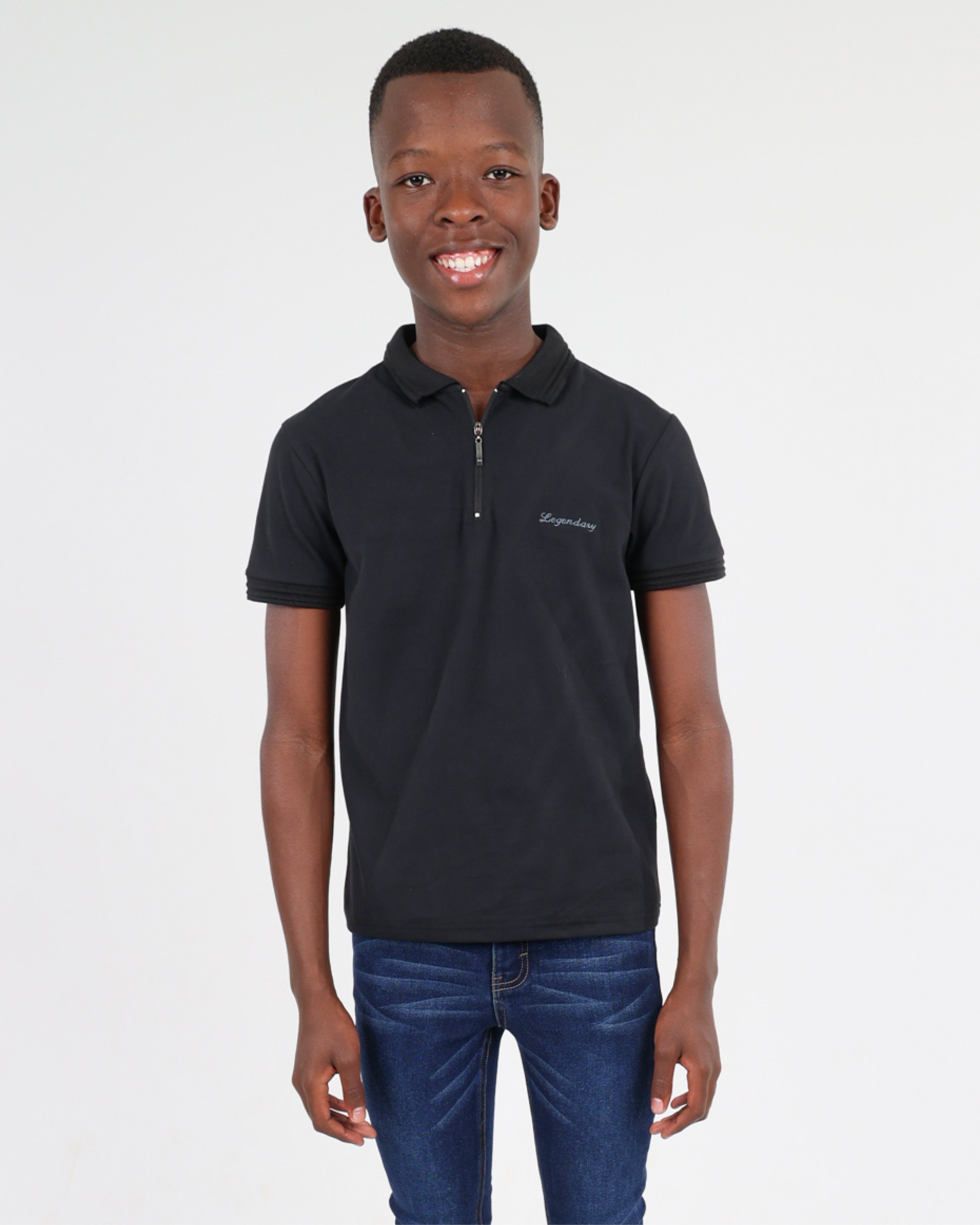 Short Sleeve Black Legendary Golfer