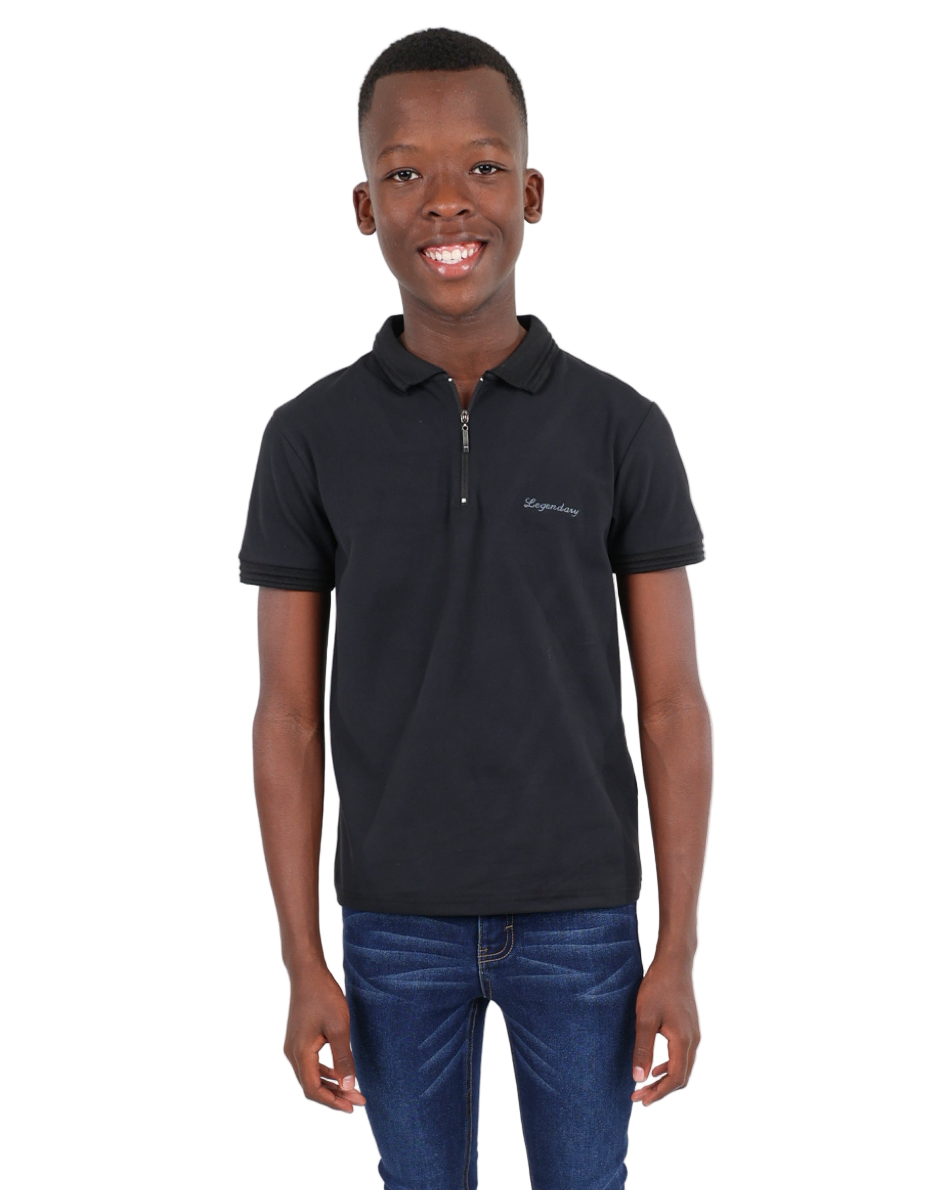 Short Sleeve Black Legendary Golfer