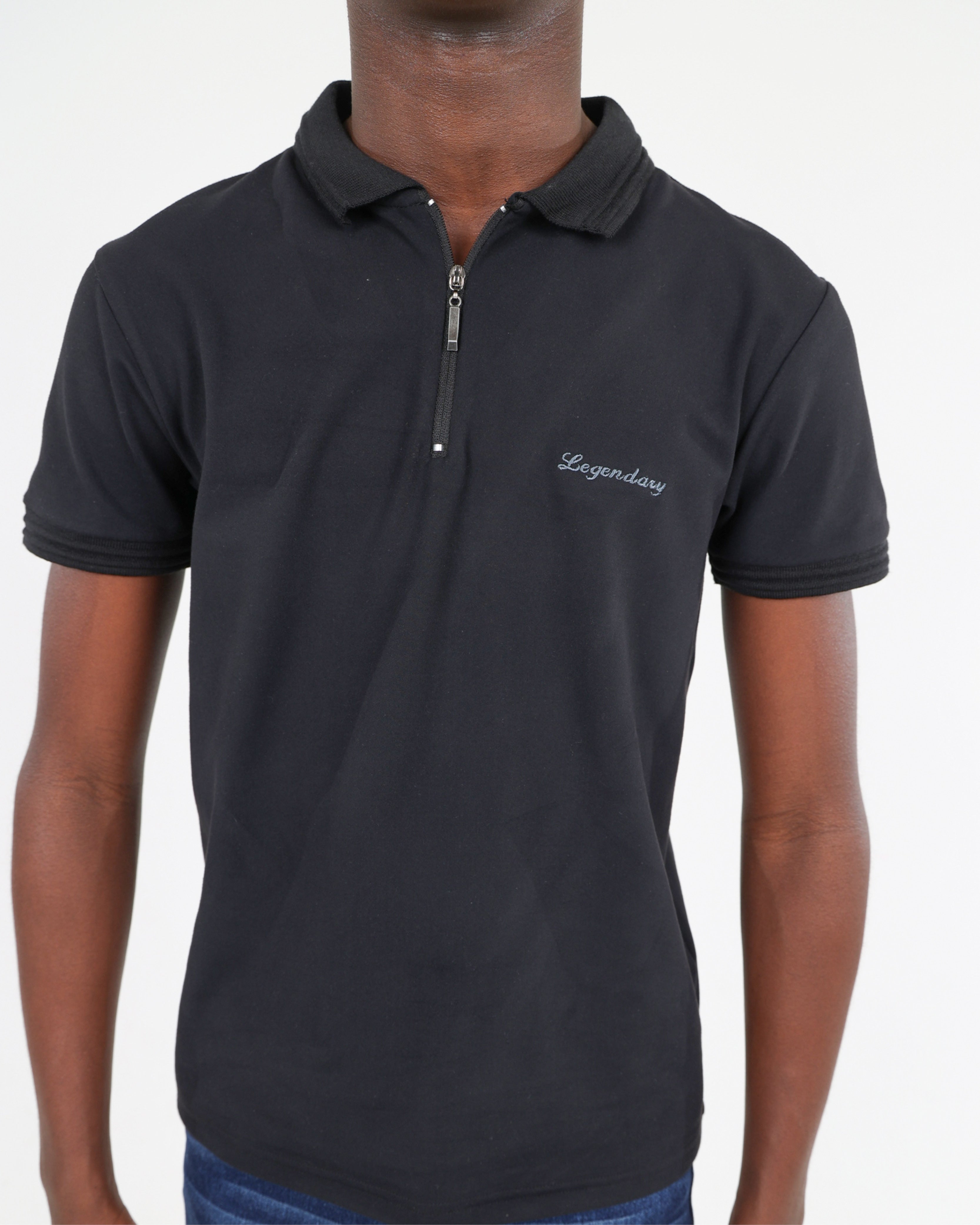 Short Sleeve Black Legendary Golfer