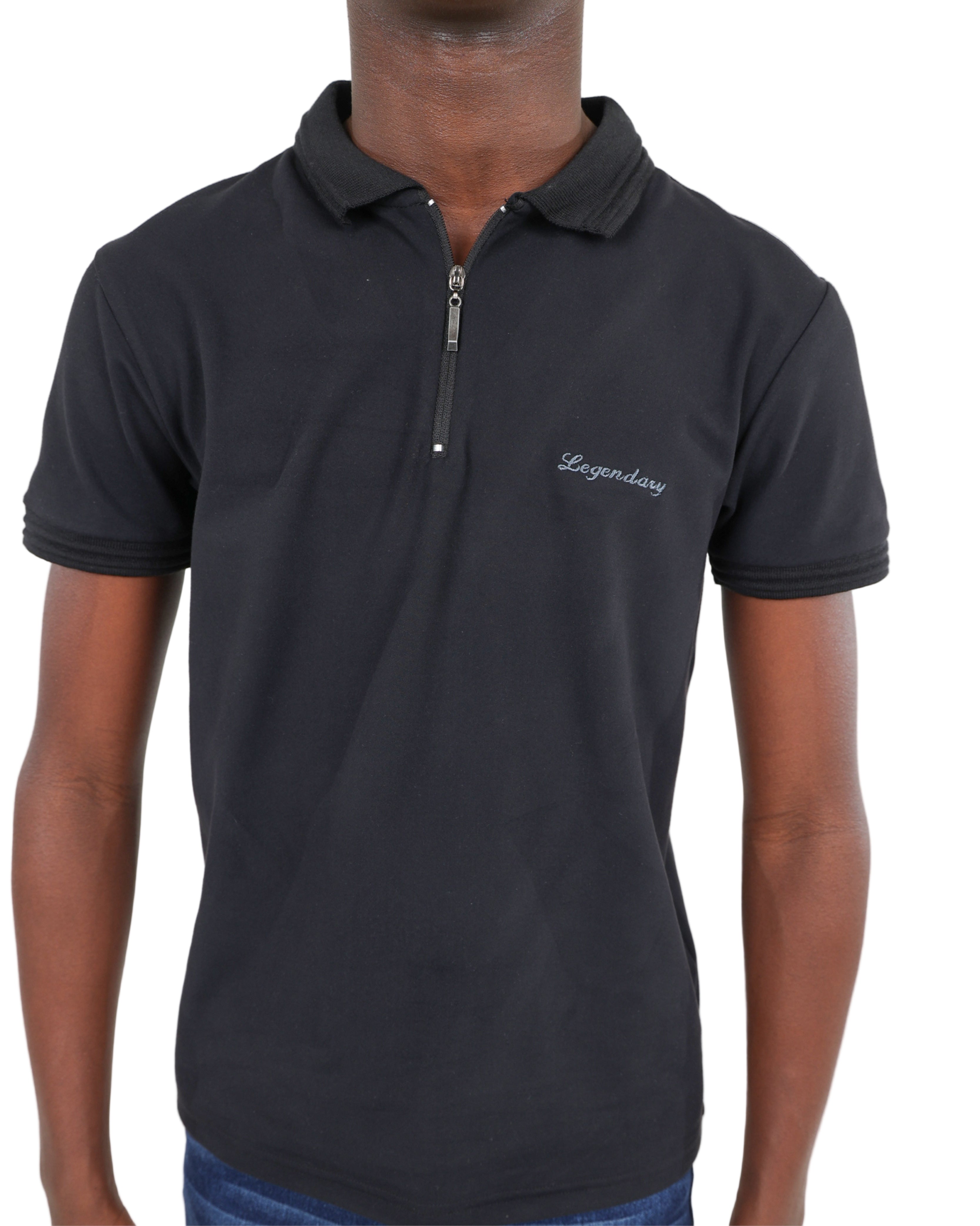 Short Sleeve Black Legendary Golfer