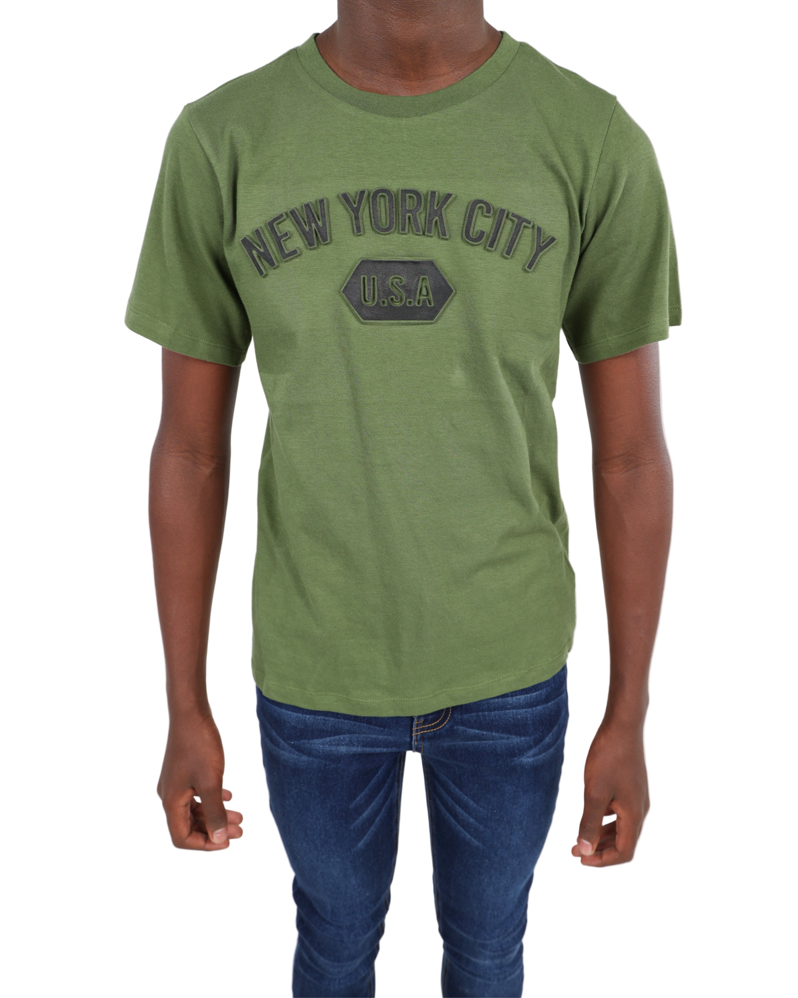 Embossed NYC Short Sleeve T-Shirt