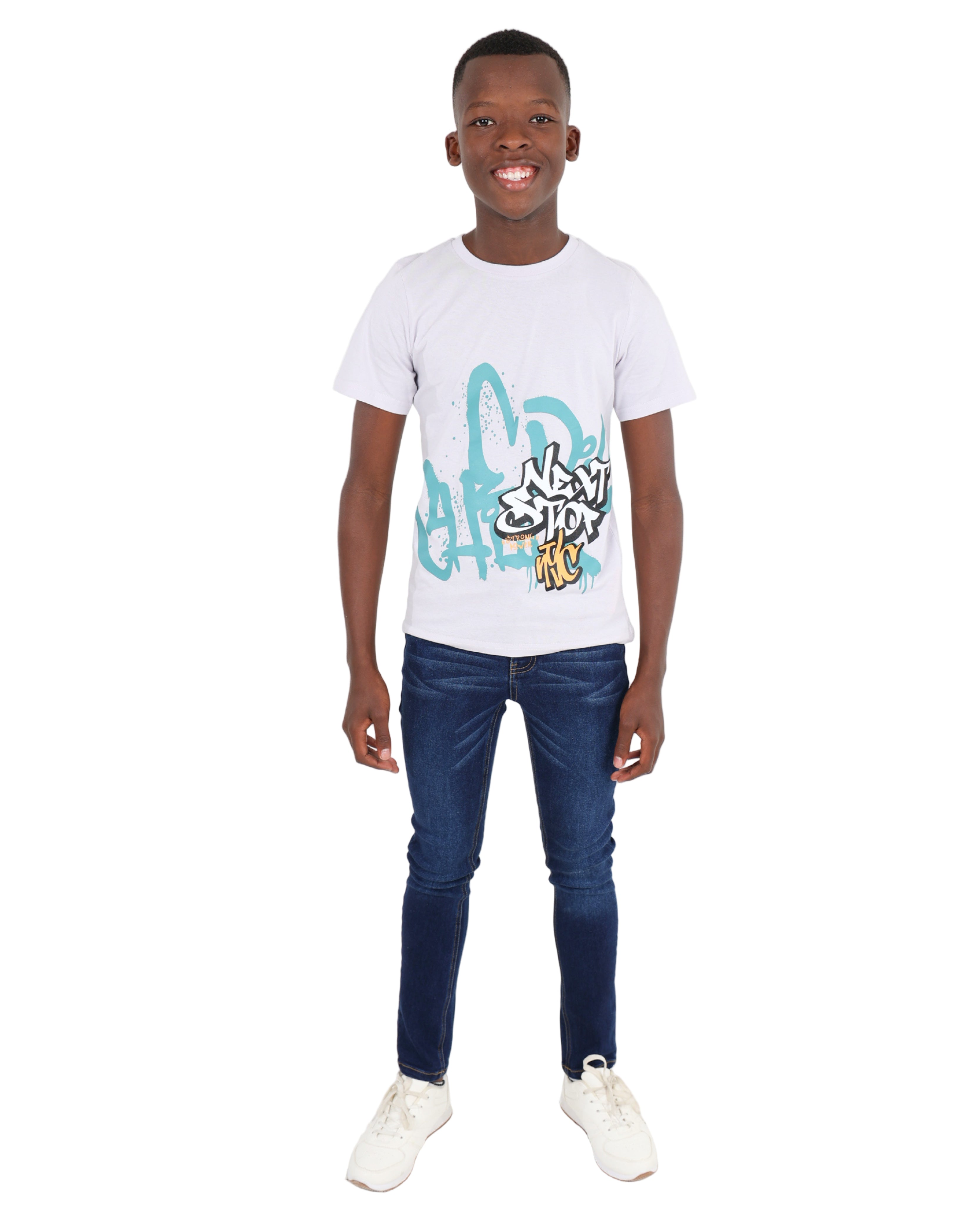Short Sleeve Next Stop NYC Graphic T-Shirt