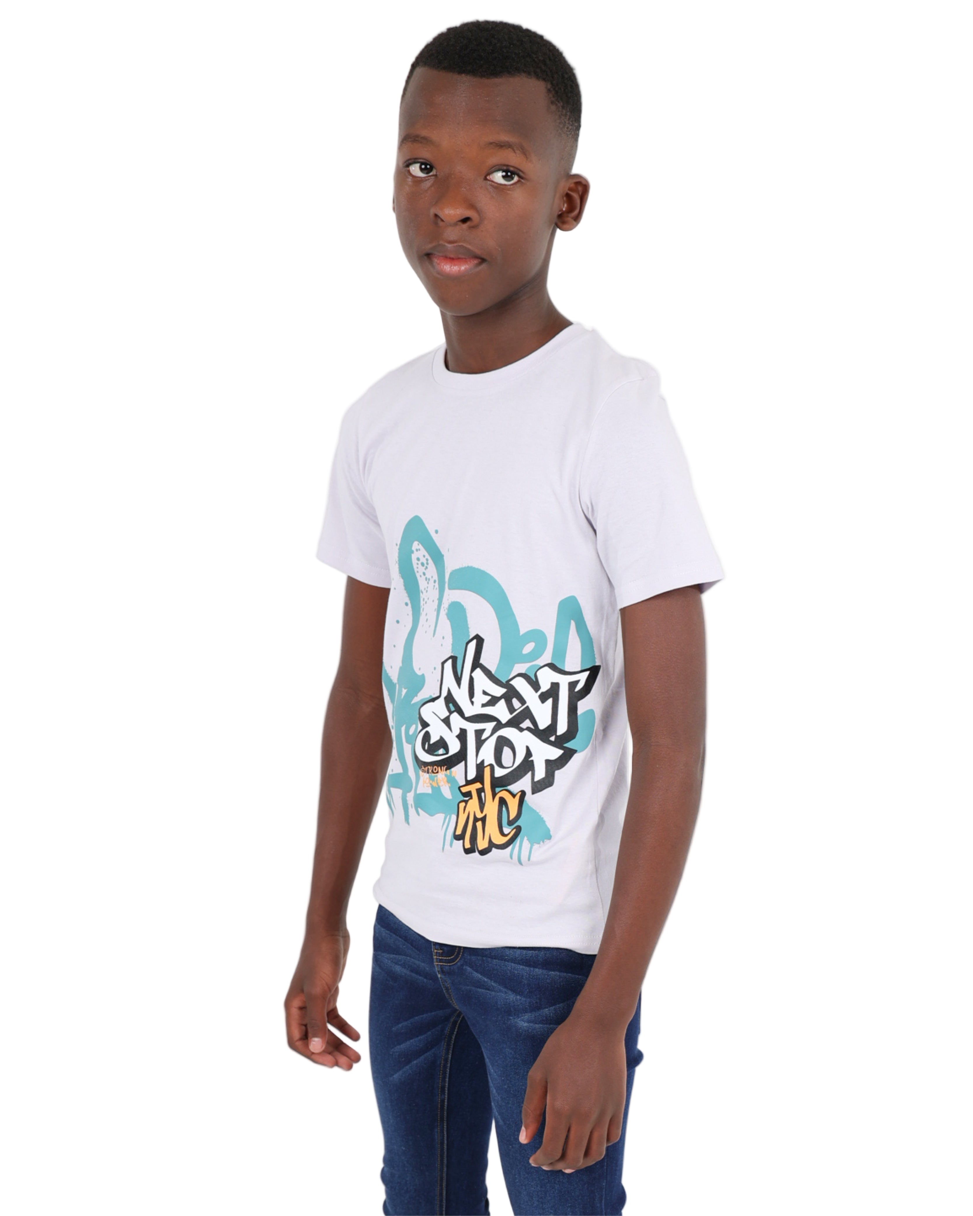 Short Sleeve Next Stop NYC Graphic T-Shirt