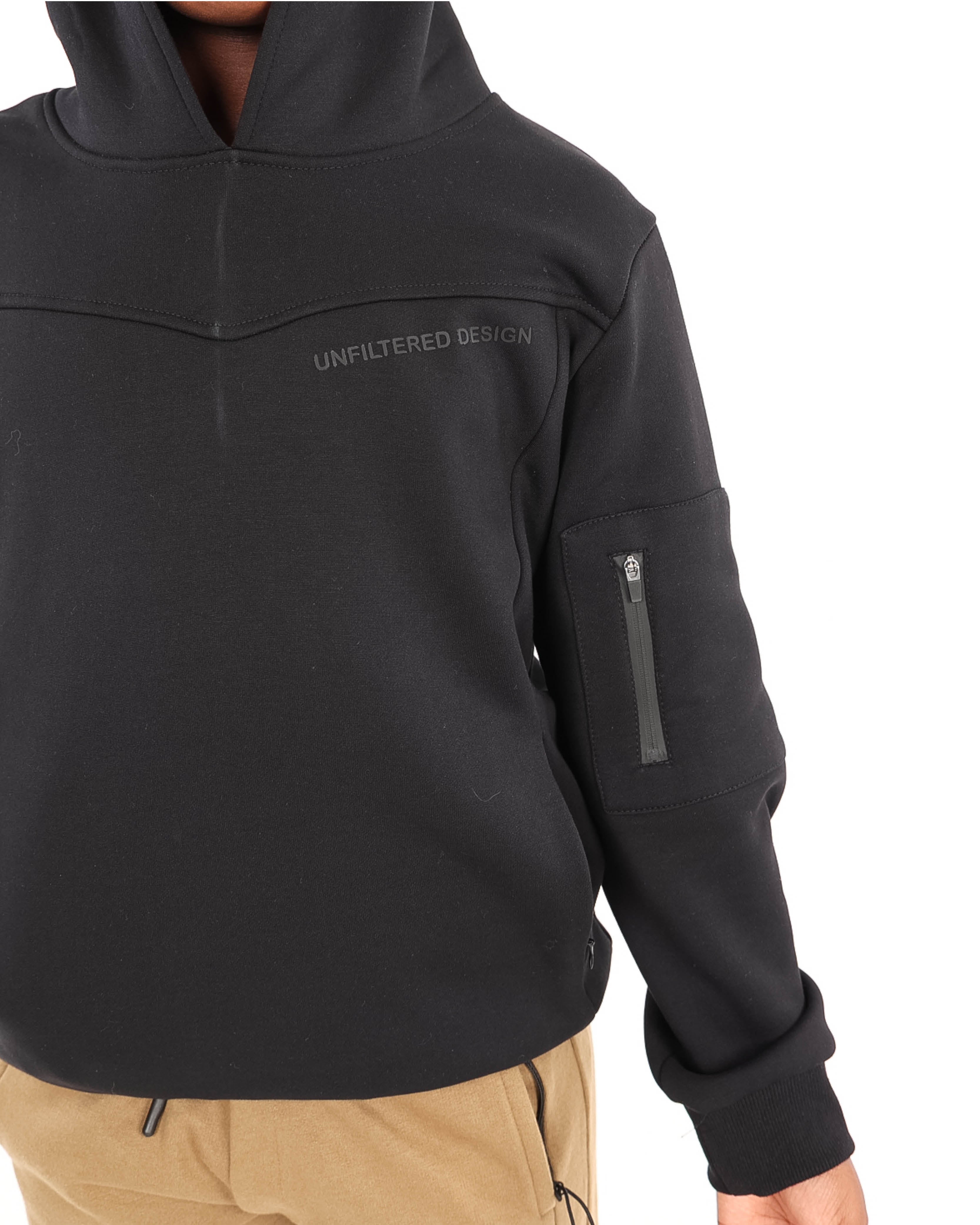 Zip Pocket Detail Hoodie