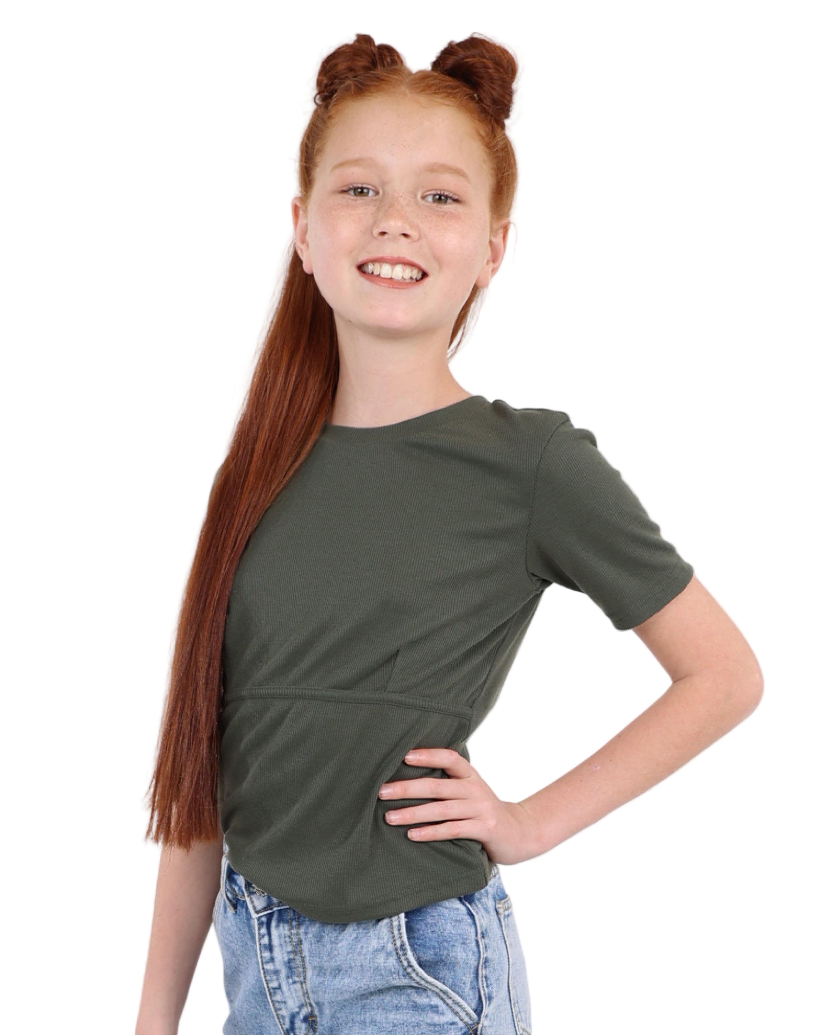 Cut Line Detail Short Sleeve T-Shirt