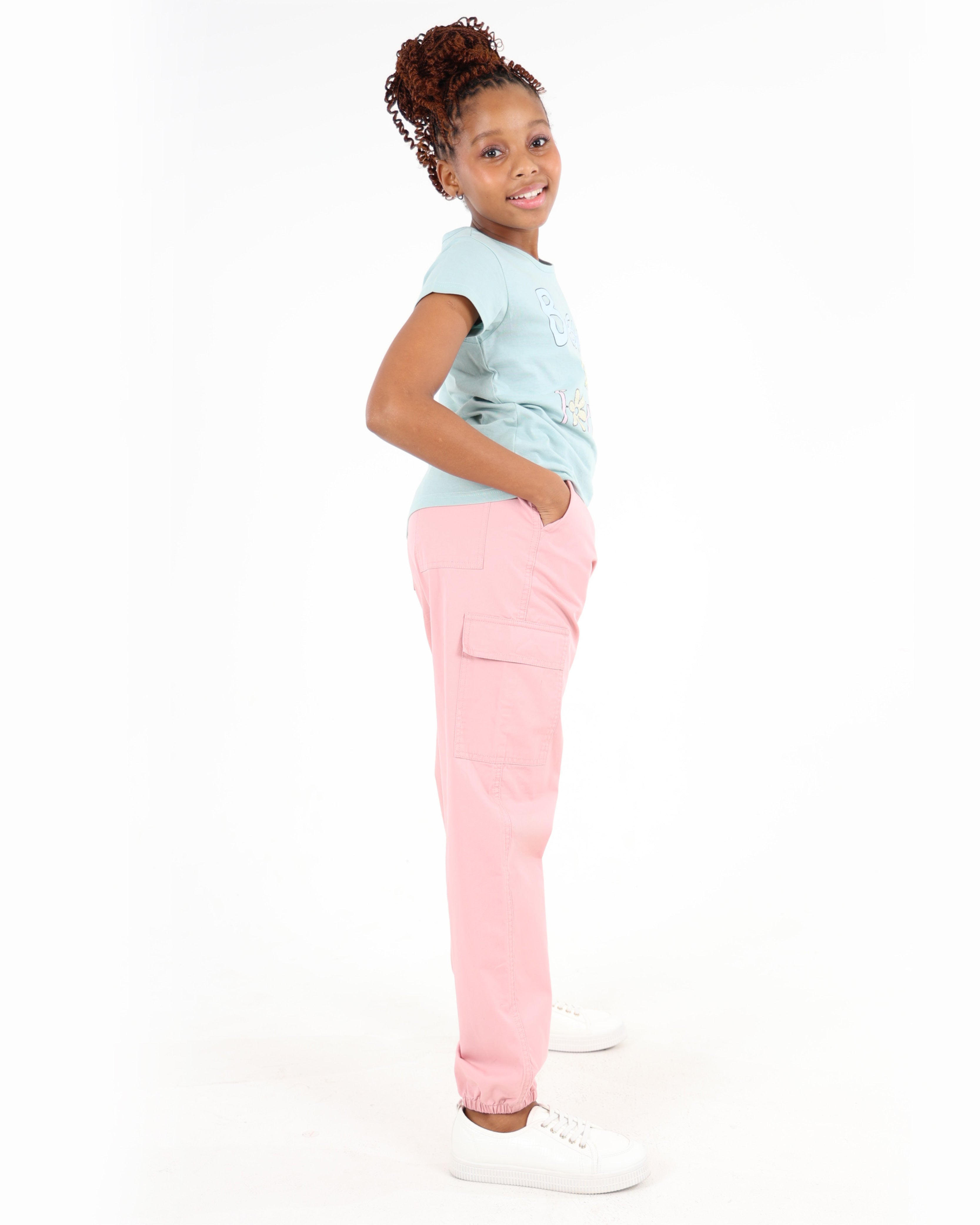 Pink Cargo Joggers