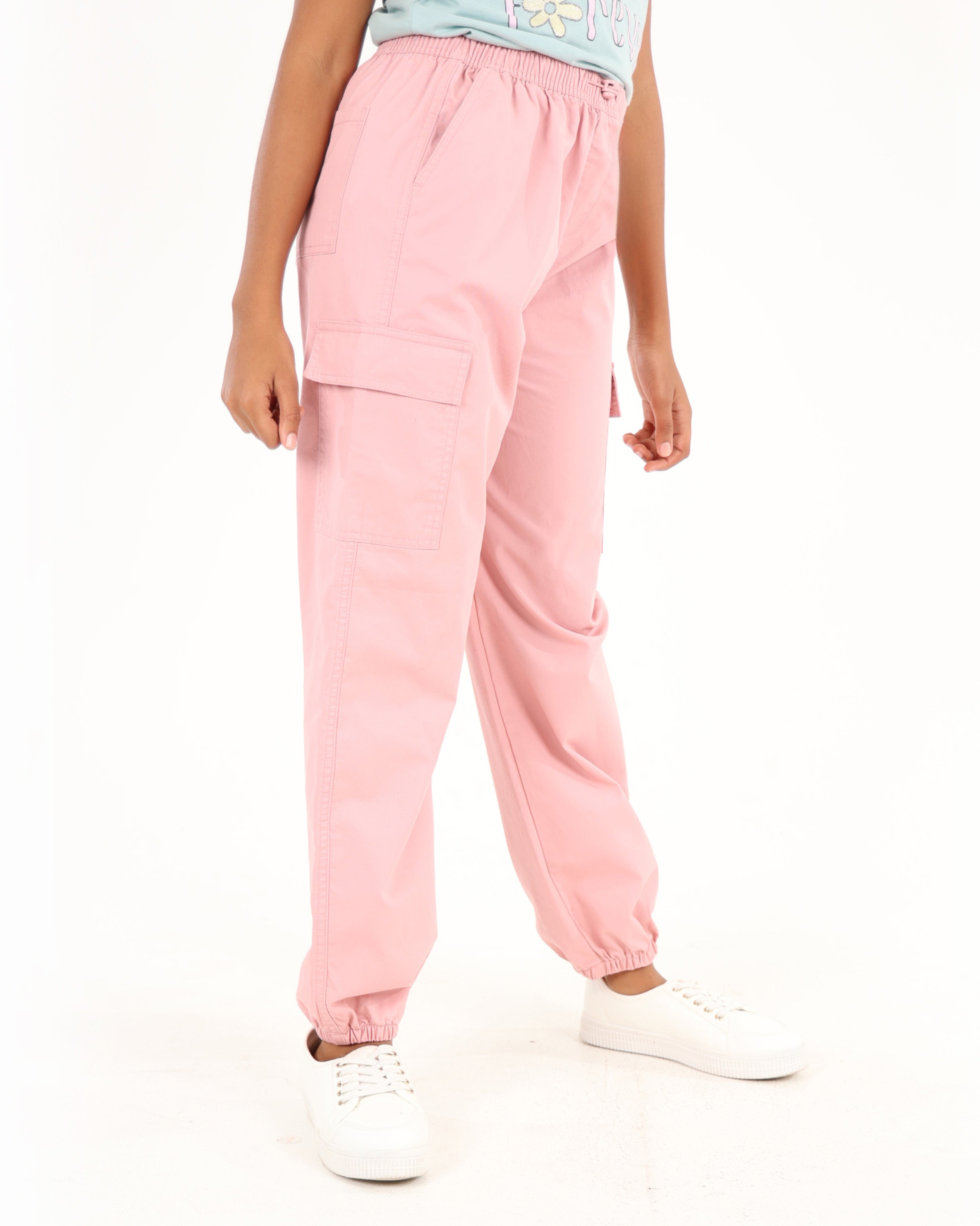 Pink Cargo Joggers