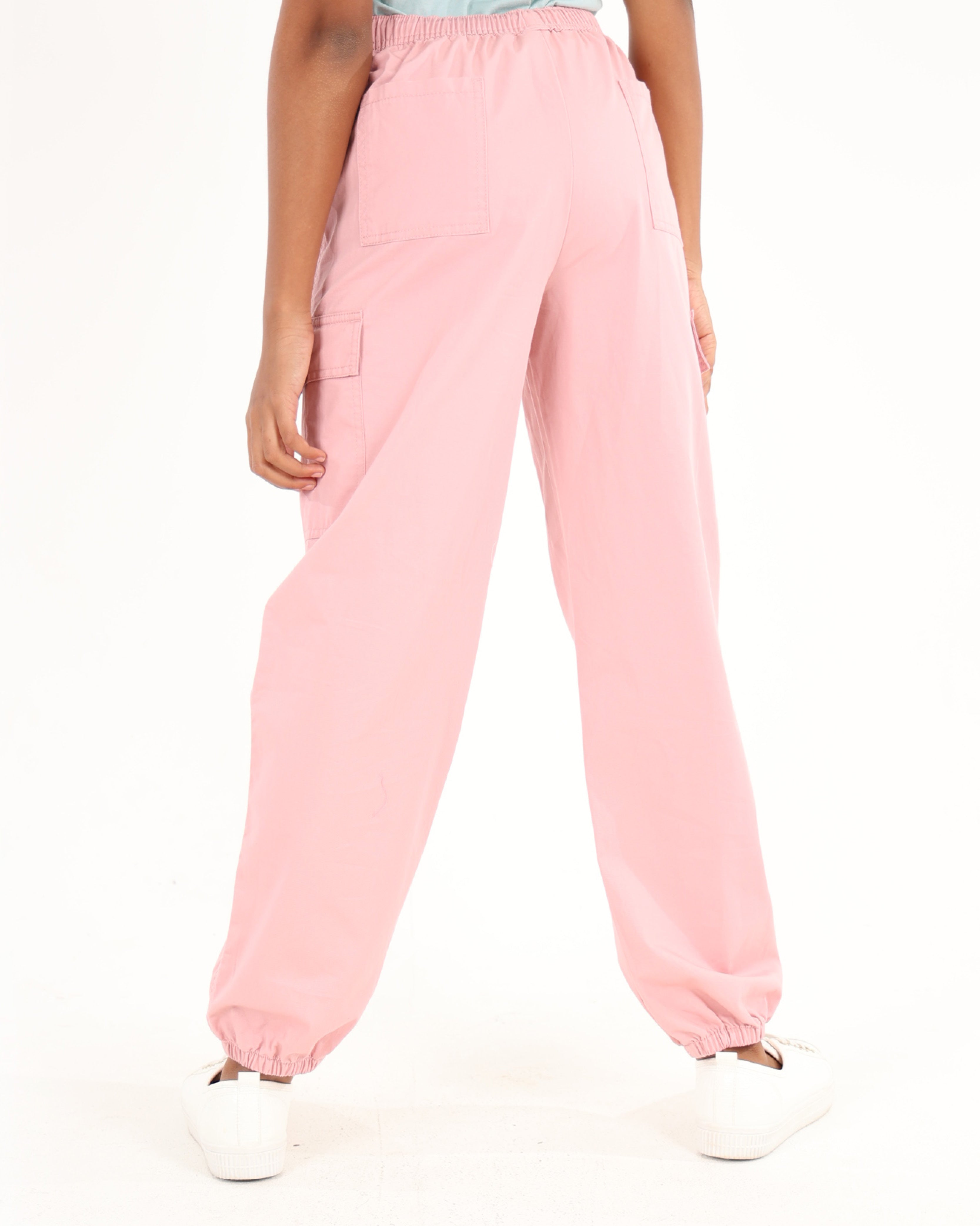 Pink Cargo Joggers