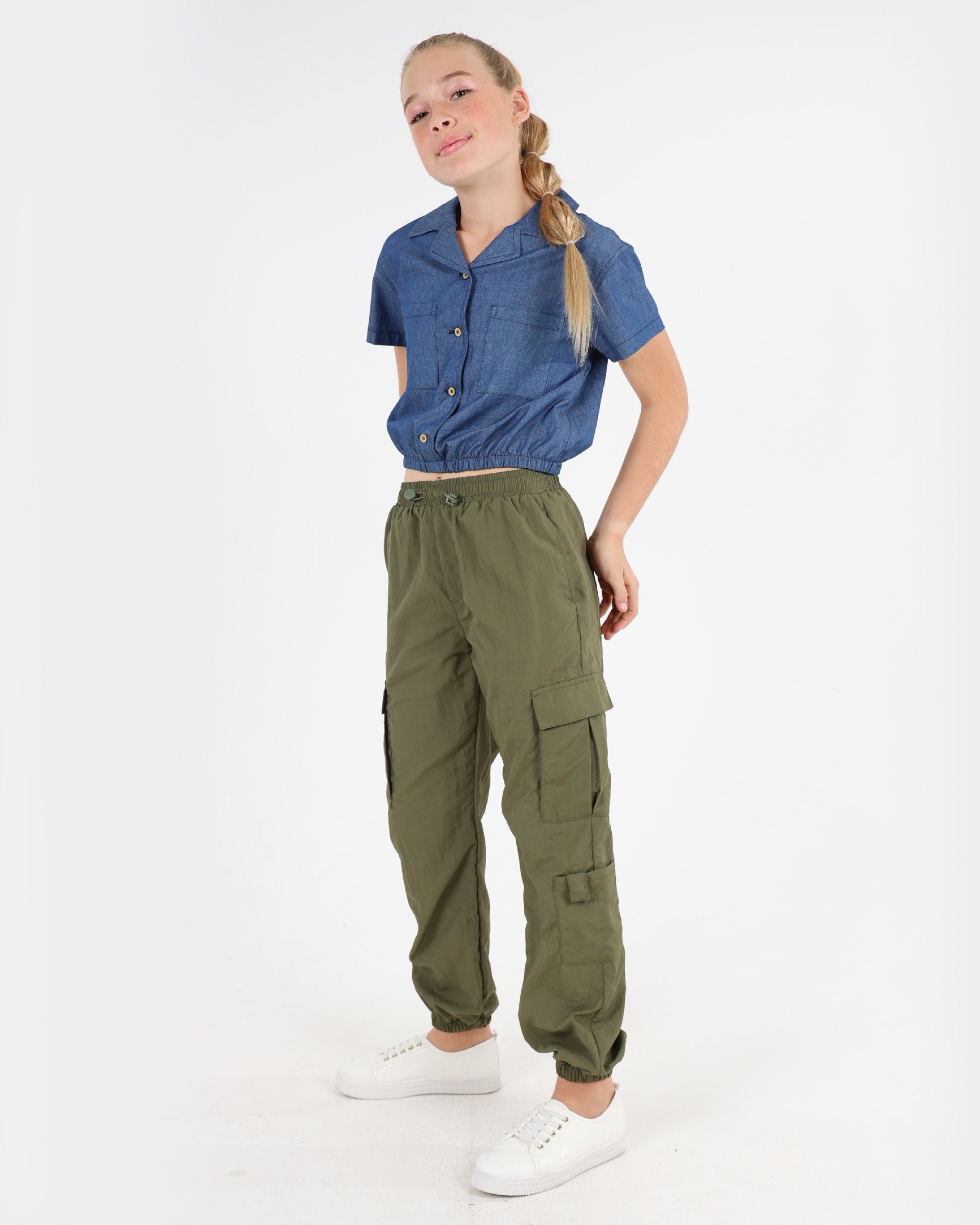 Olive Cargo Joggers
