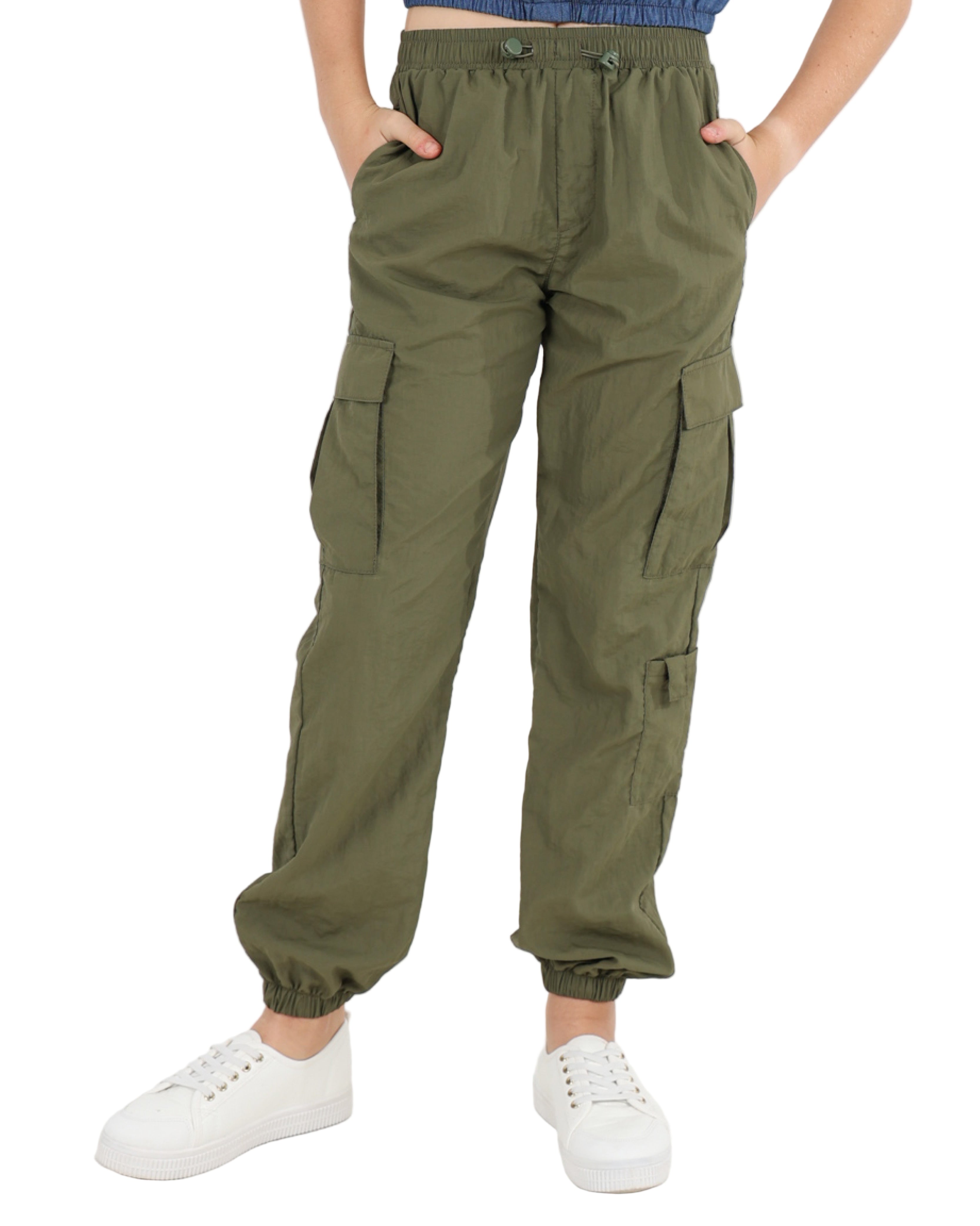 Olive Cargo Joggers