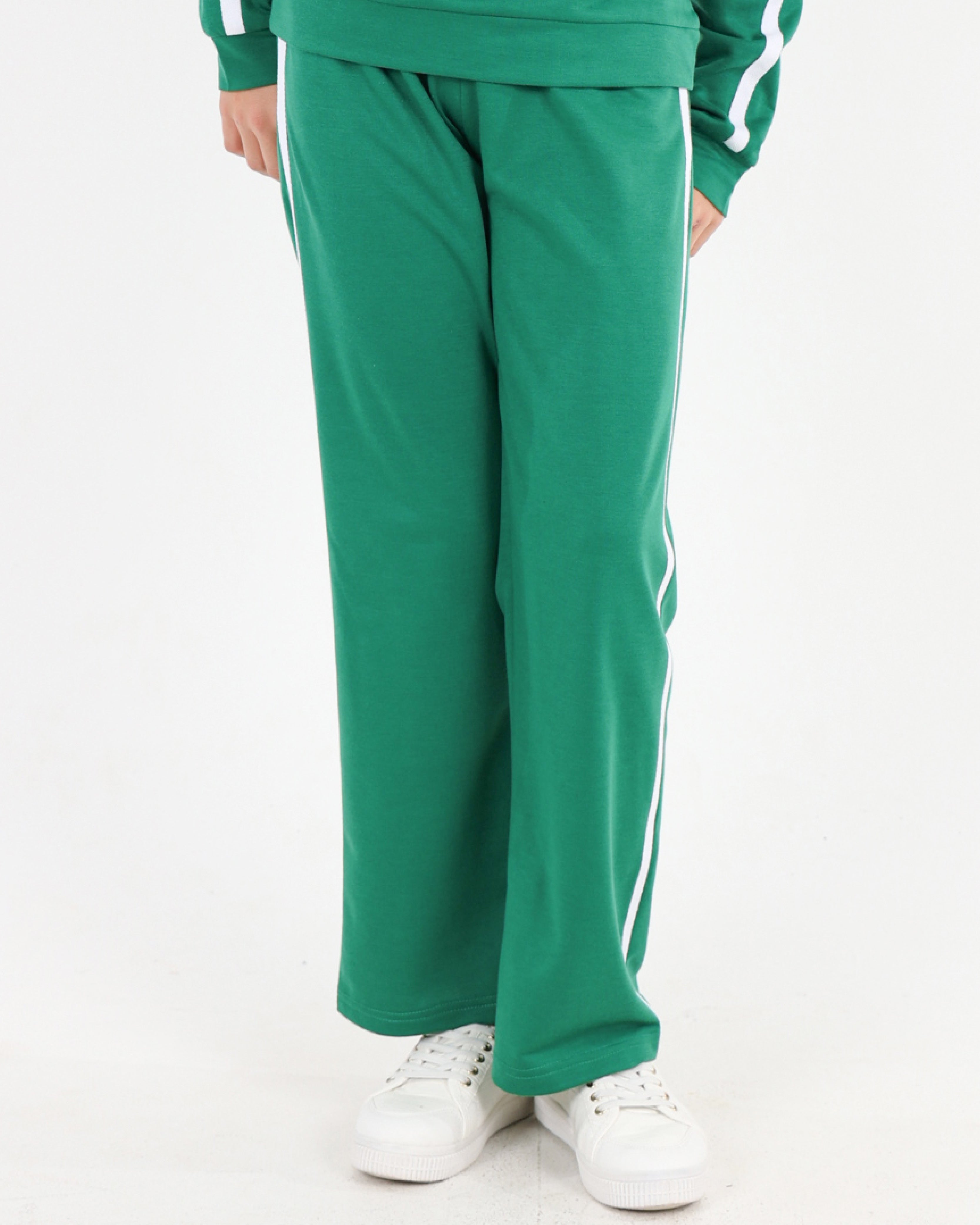 Wide Leg Side Tape Detail Active Pants