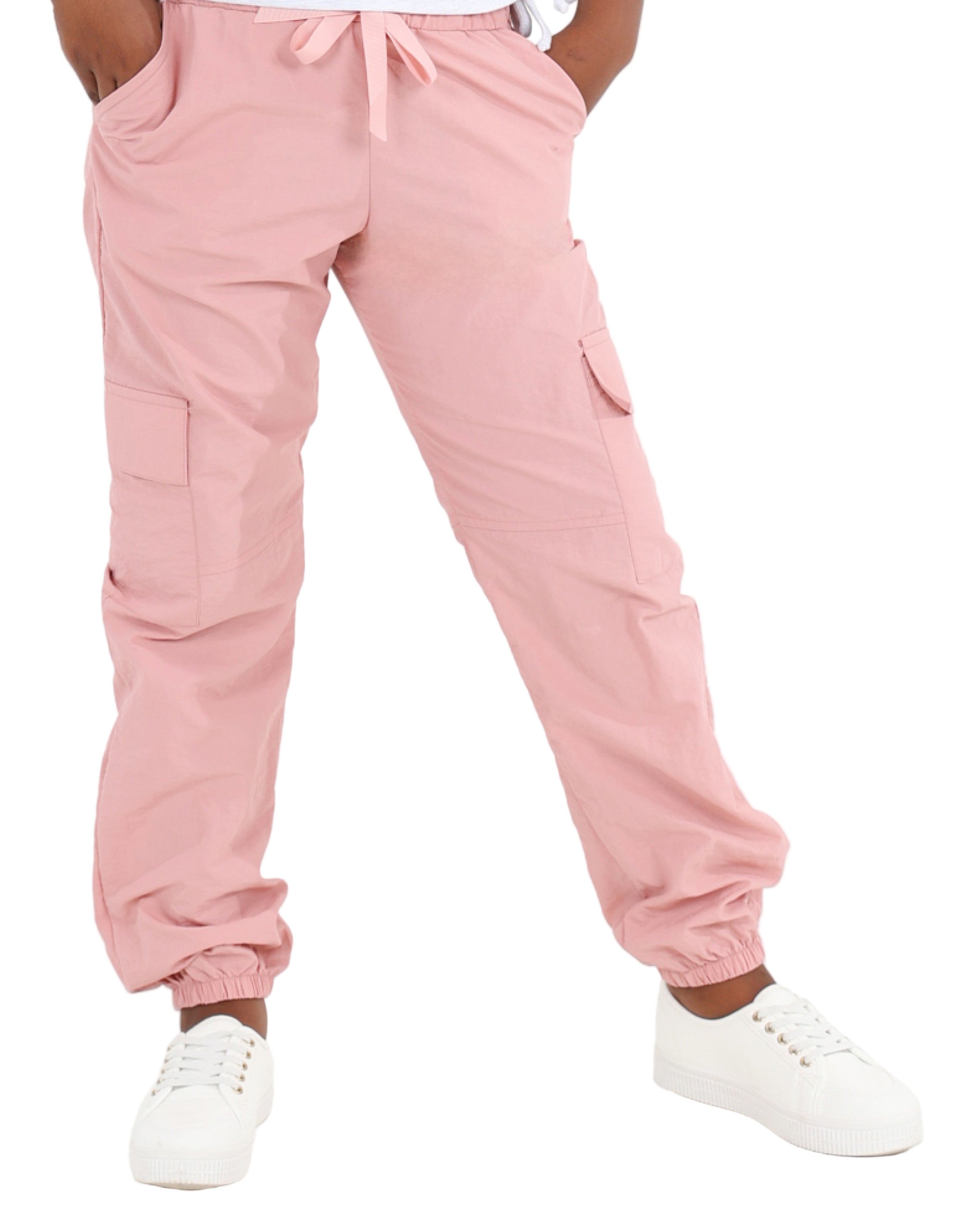 Parachute Pink Cargo Joggers