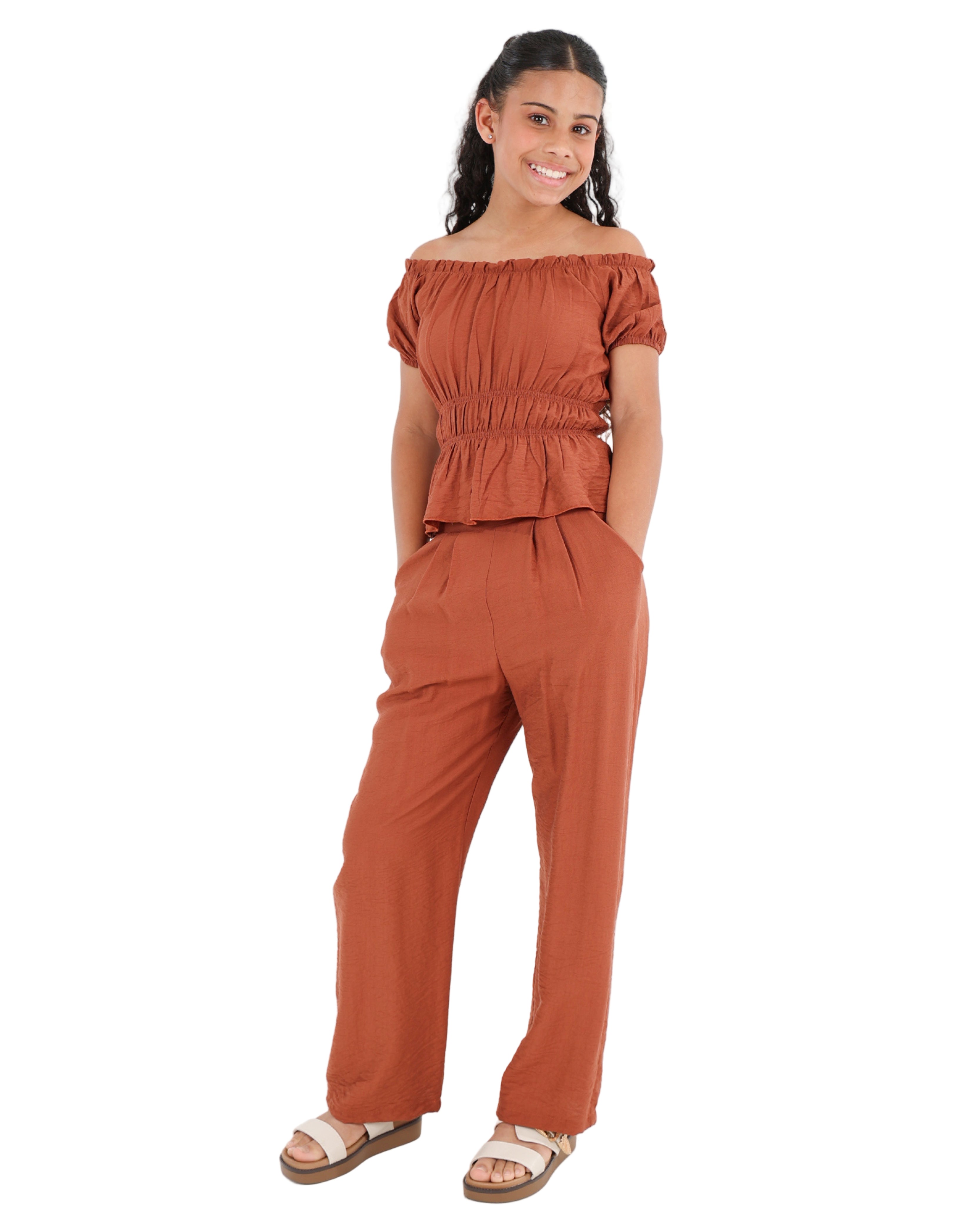 Wide Leg Pull Up Pants
