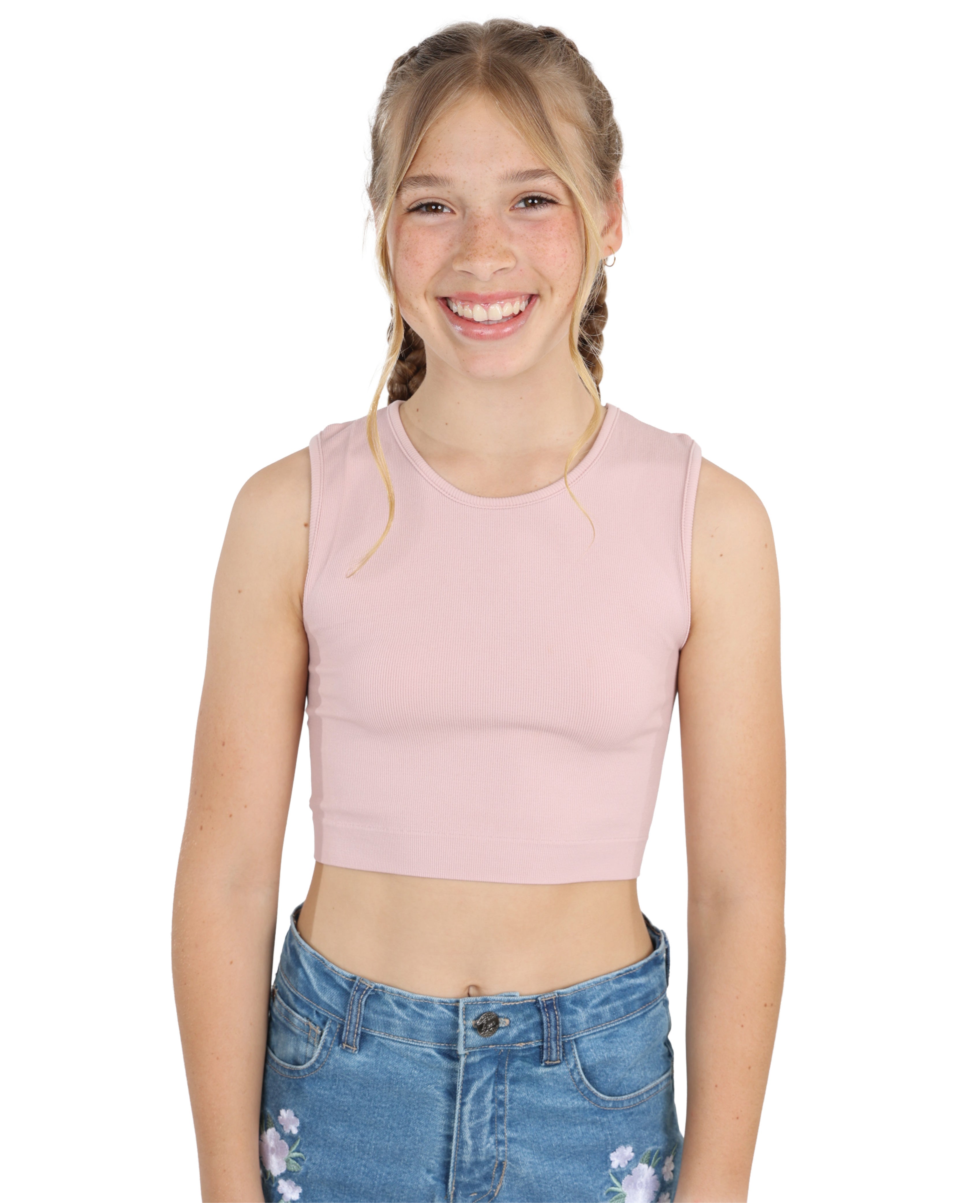 Pink Seamless Crop Top