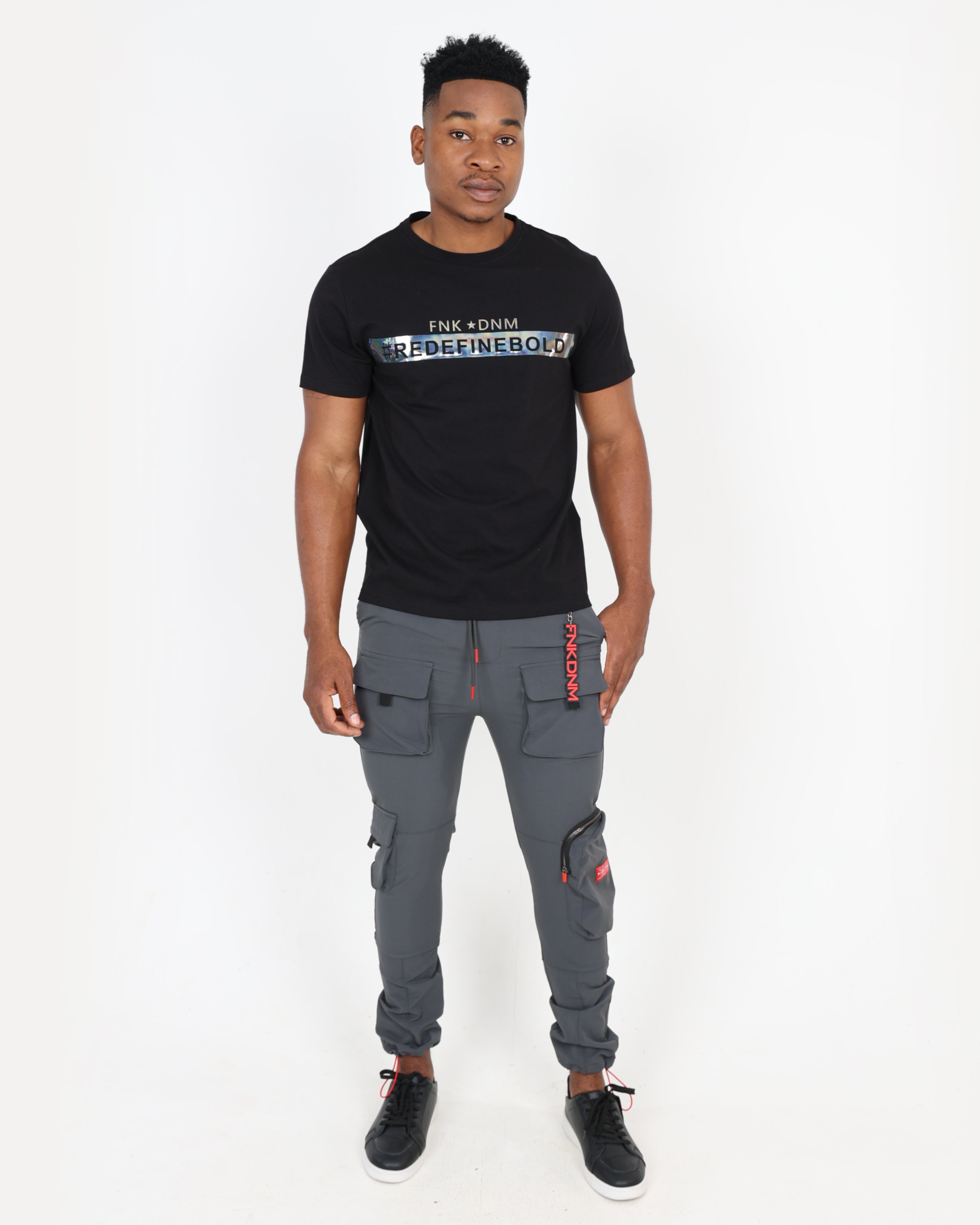 Short Sleeve Black Reinitialize Graphic T-Shirt