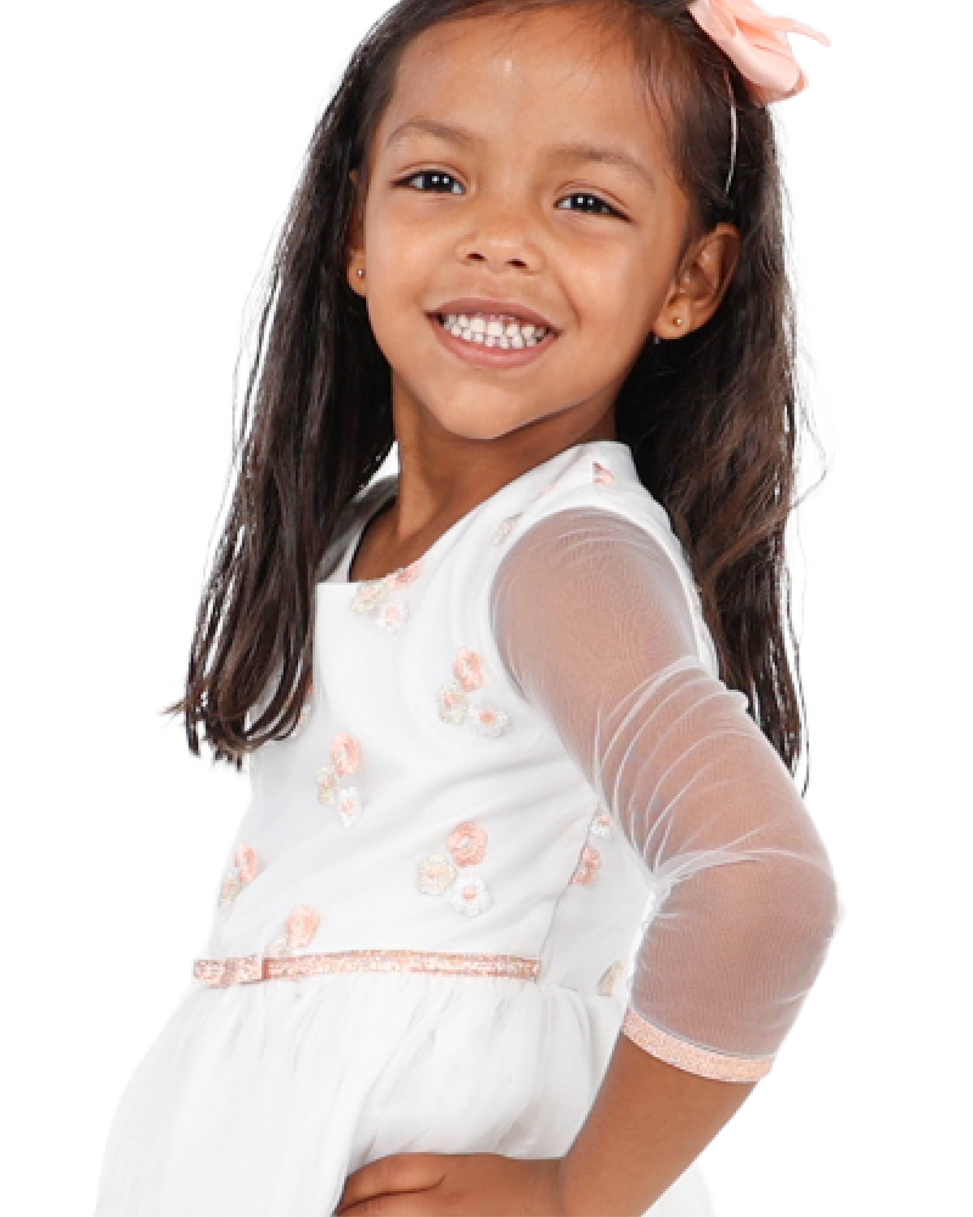 Embroidered Party Dress