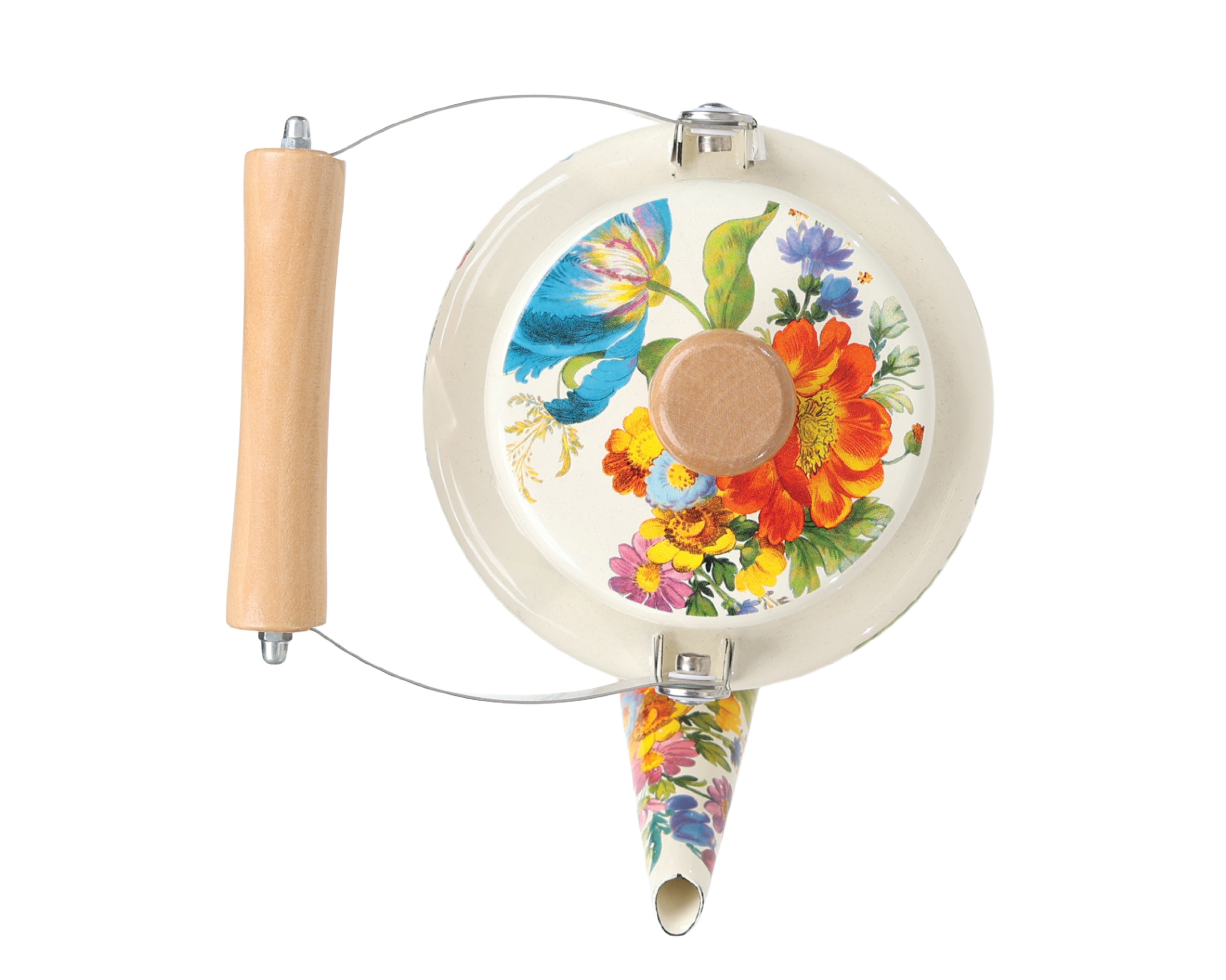 Retro Floral 2L Stove Top Kettle