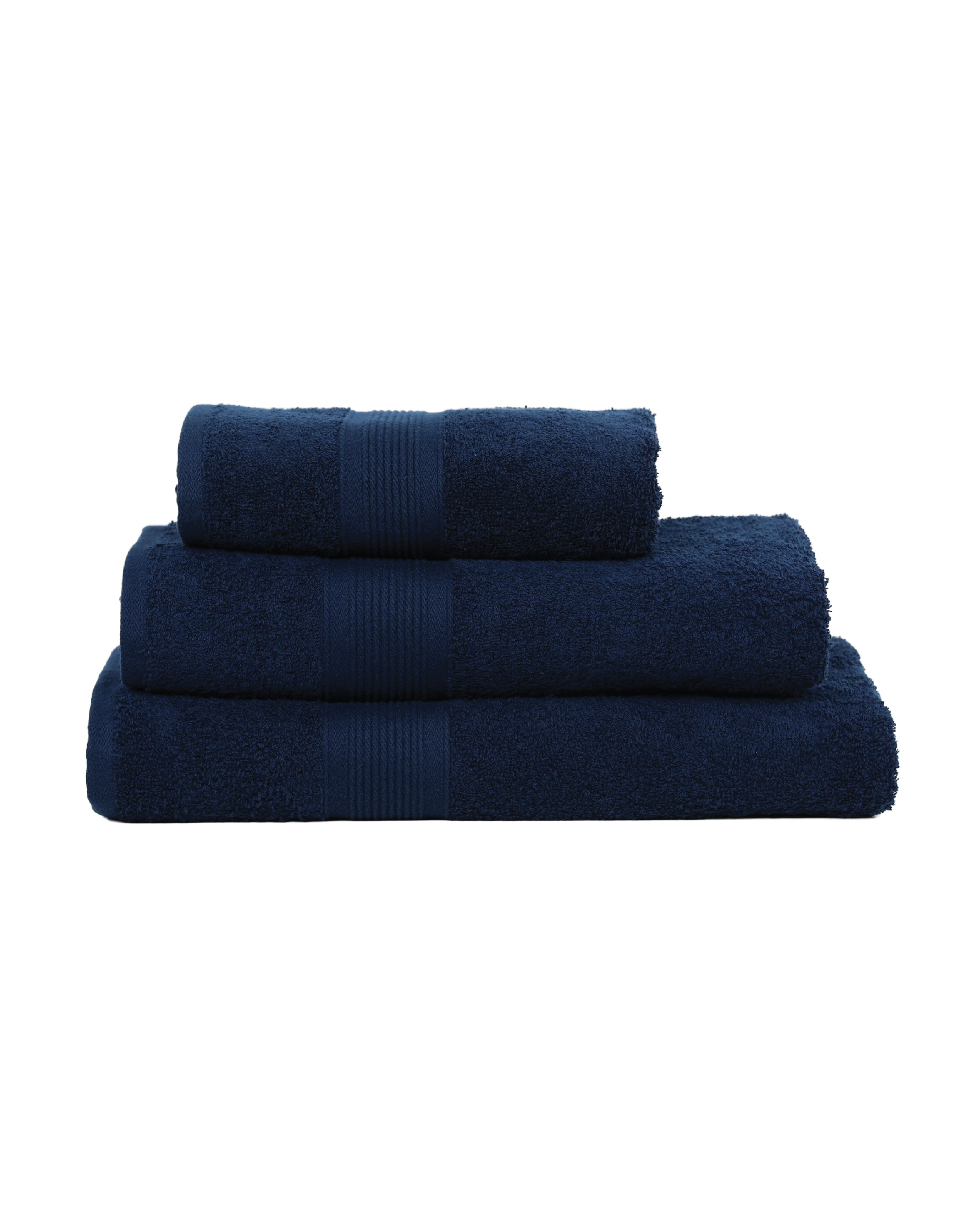 Navy Amari Cotton Face Cloth