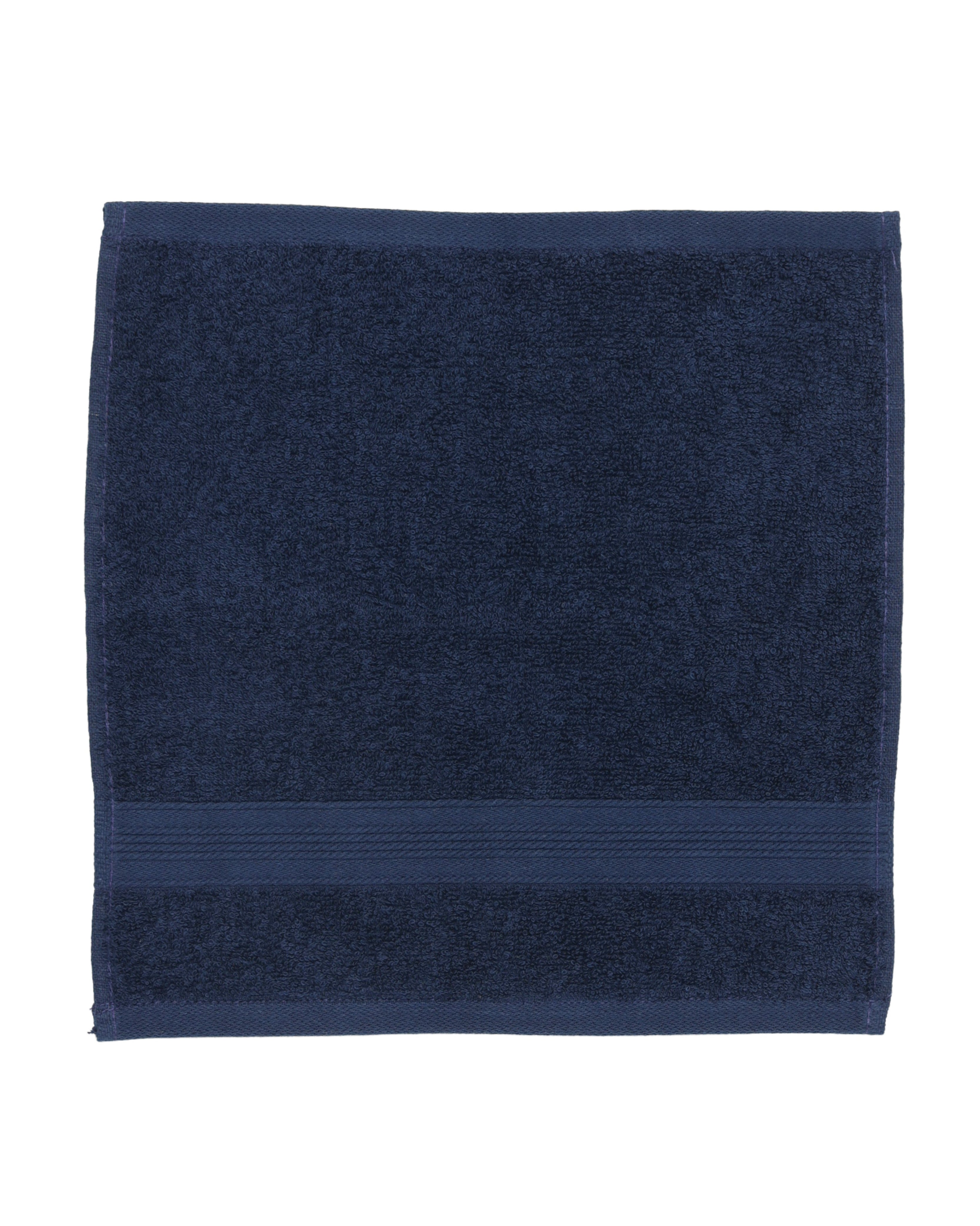 Navy Amari Cotton Face Cloth