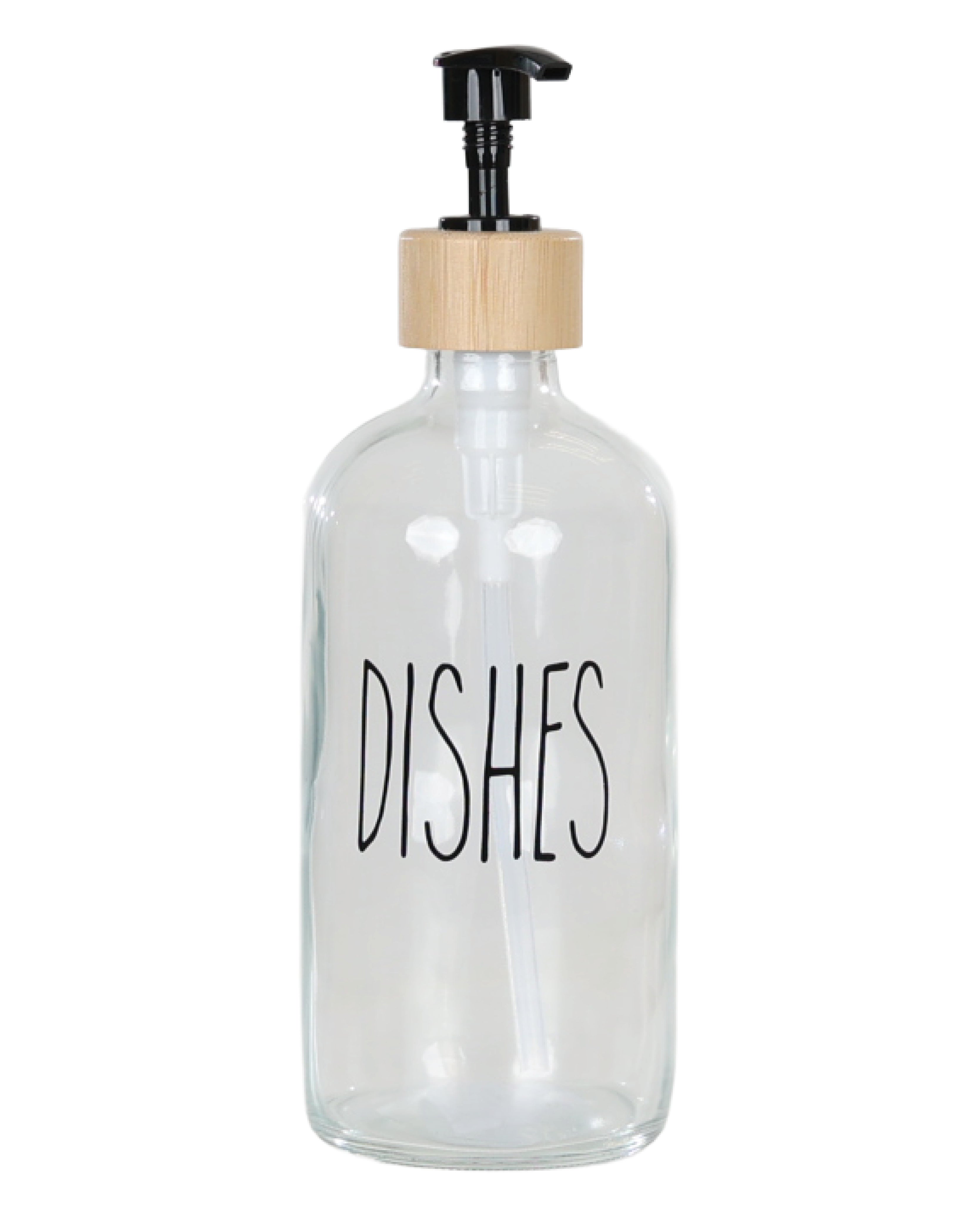 Clear Glass Dish Soap Dispenser 500ml