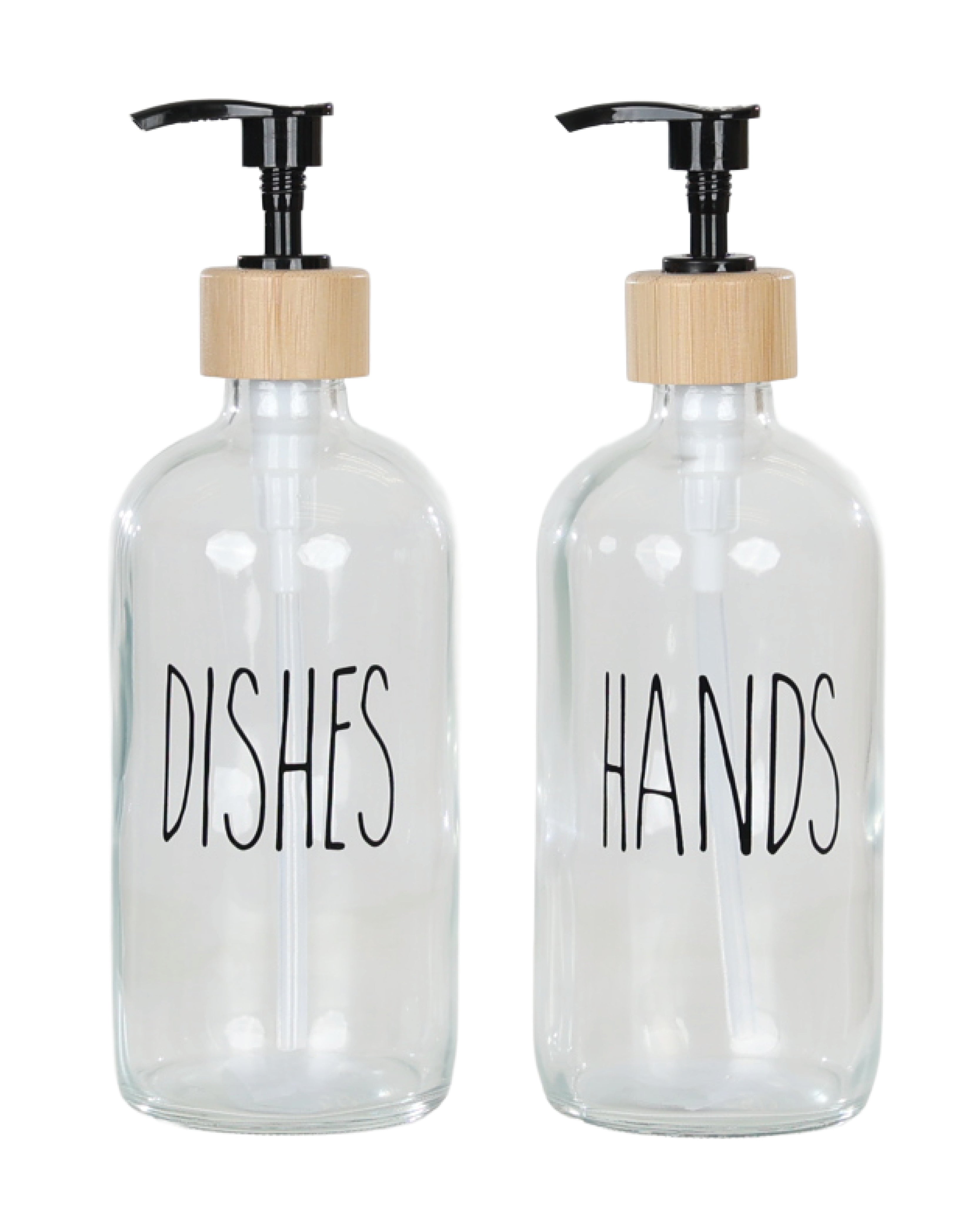 Clear Glass Dish Soap Dispenser 500ml