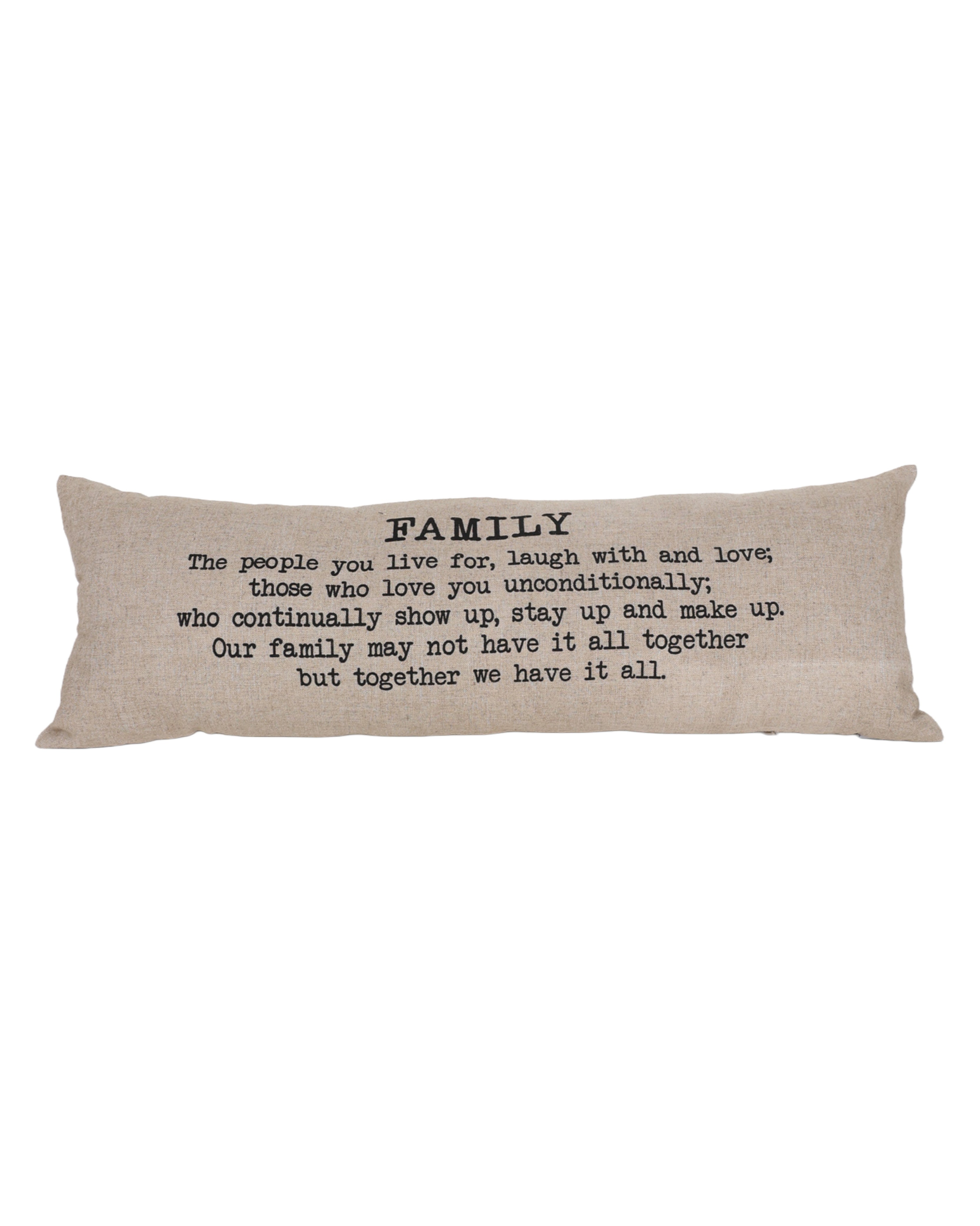Family Quote Printed Scatter Cushion