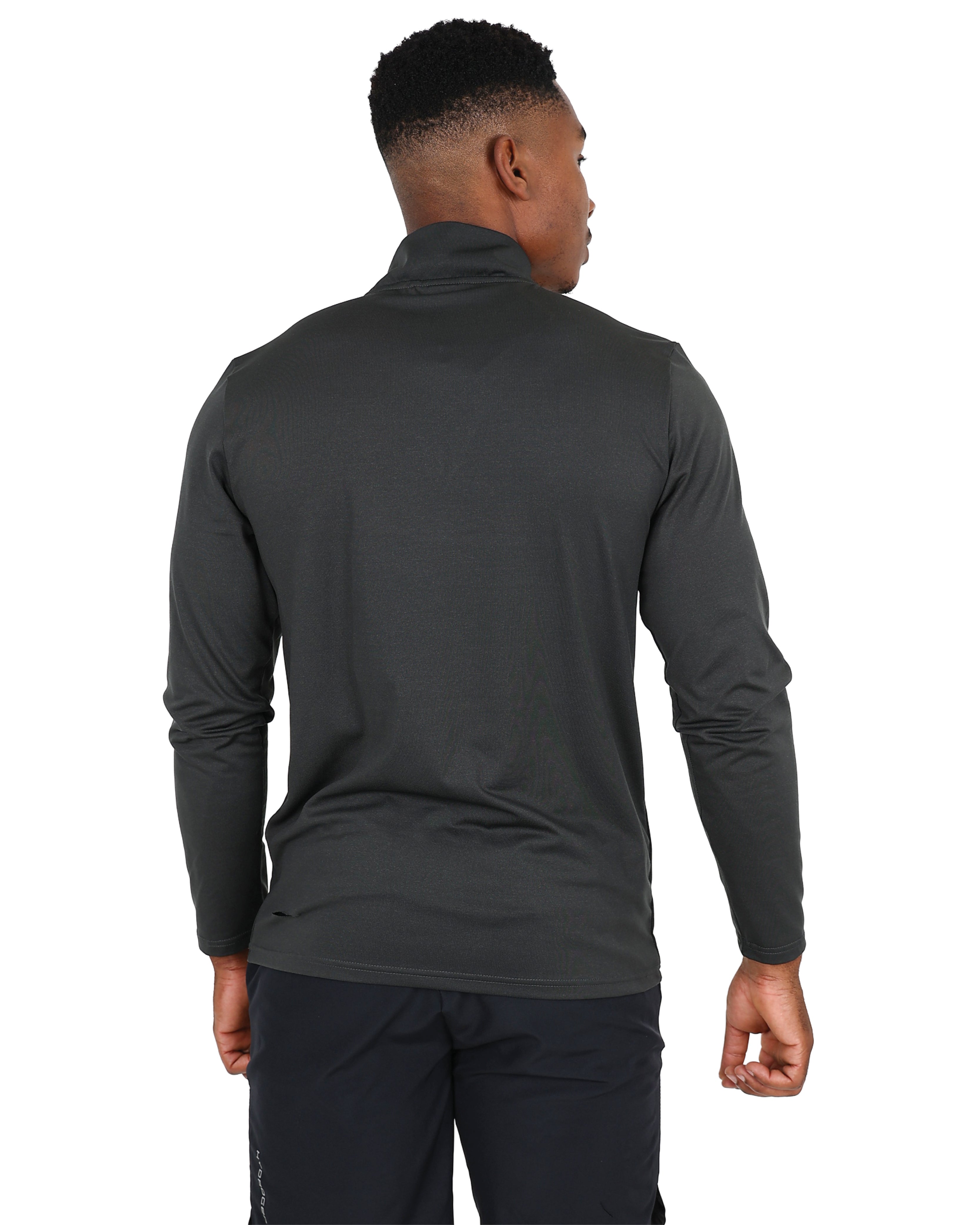 Long Sleeve 1/4 Zip Black Lightweight Sports Jacket