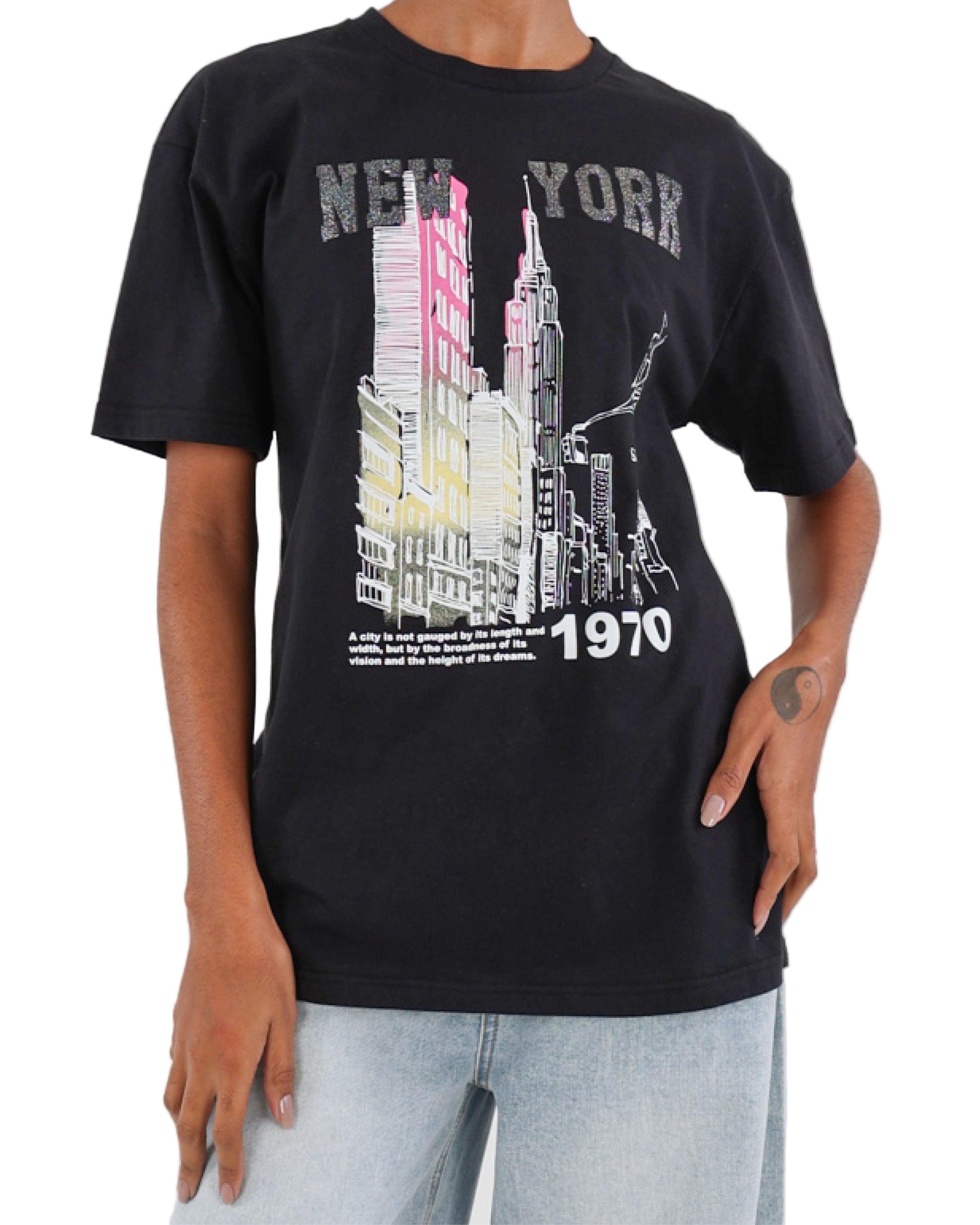 Short Sleeve New York Graphic T-Shirt