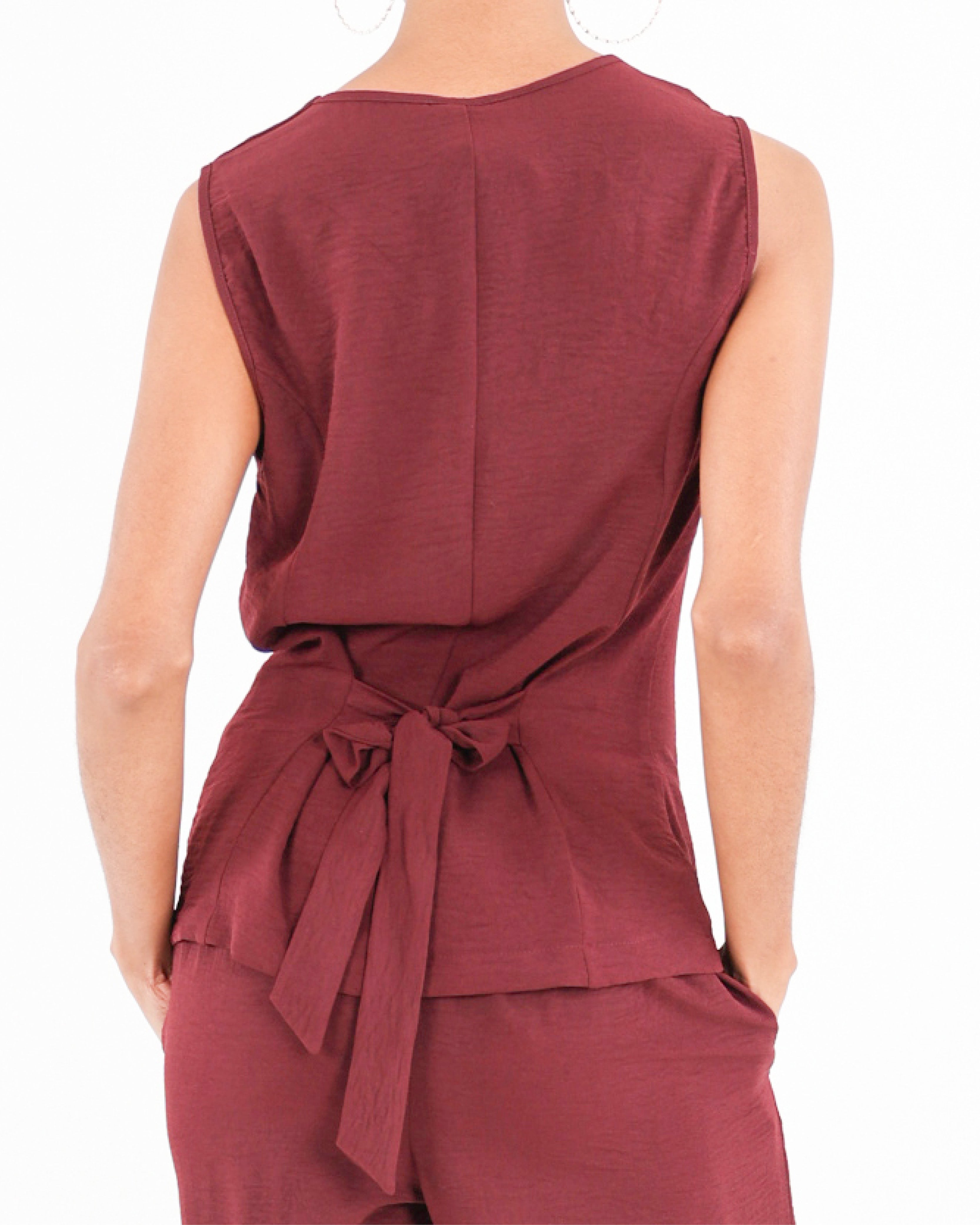 Sleeveless Button Up Waistcoat