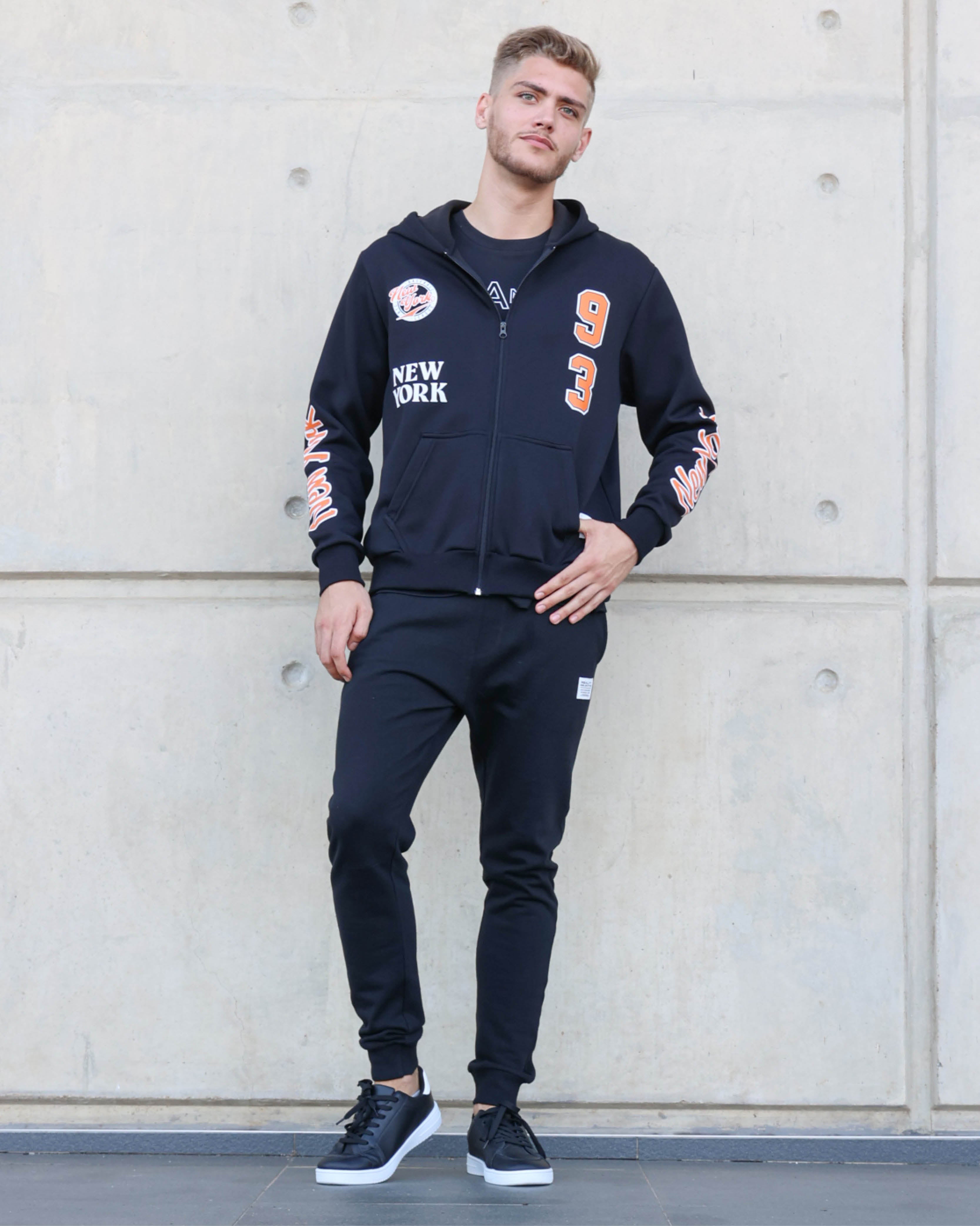 New York Zip-Up Baseball Hoodie