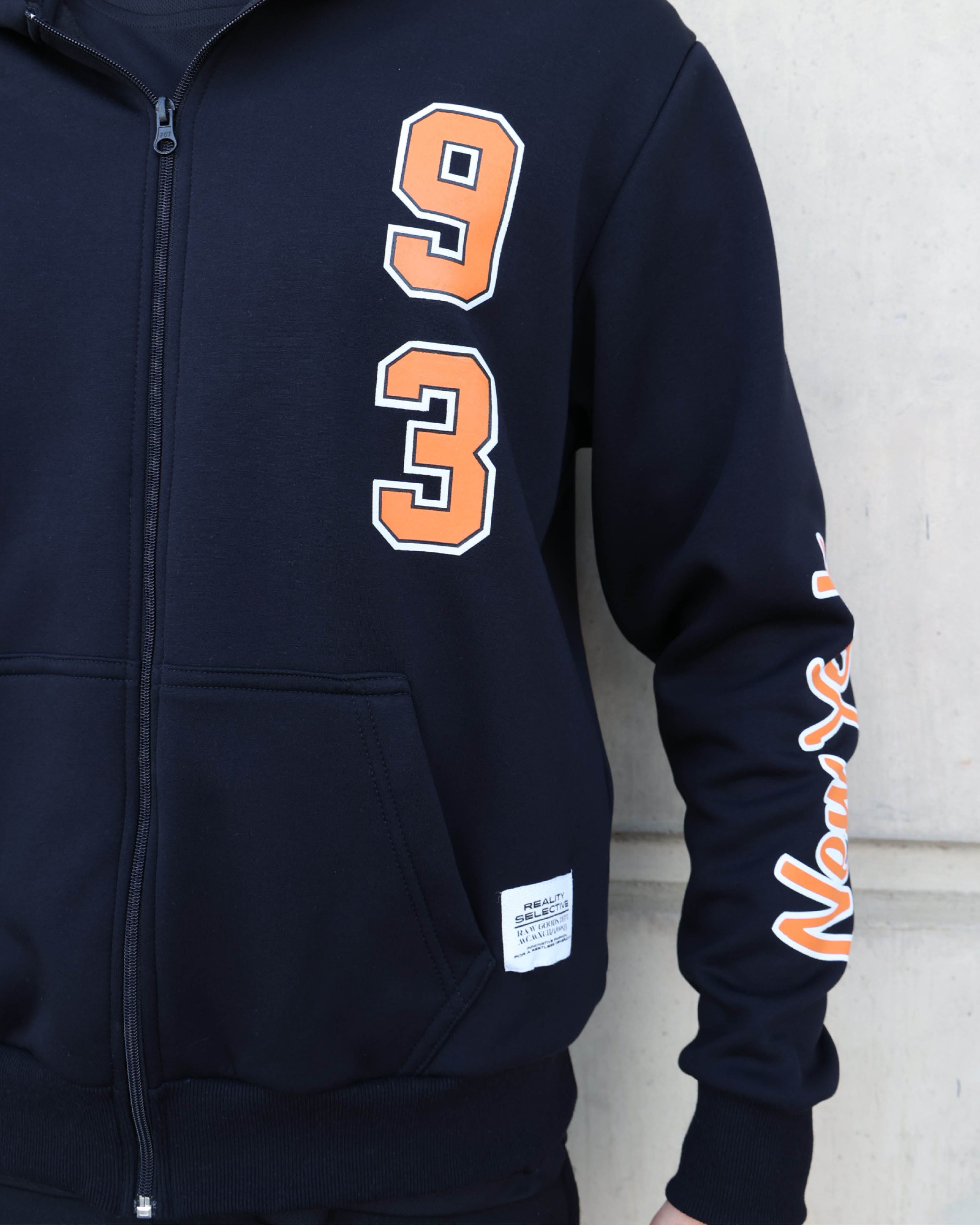 New York Zip-Up Baseball Hoodie