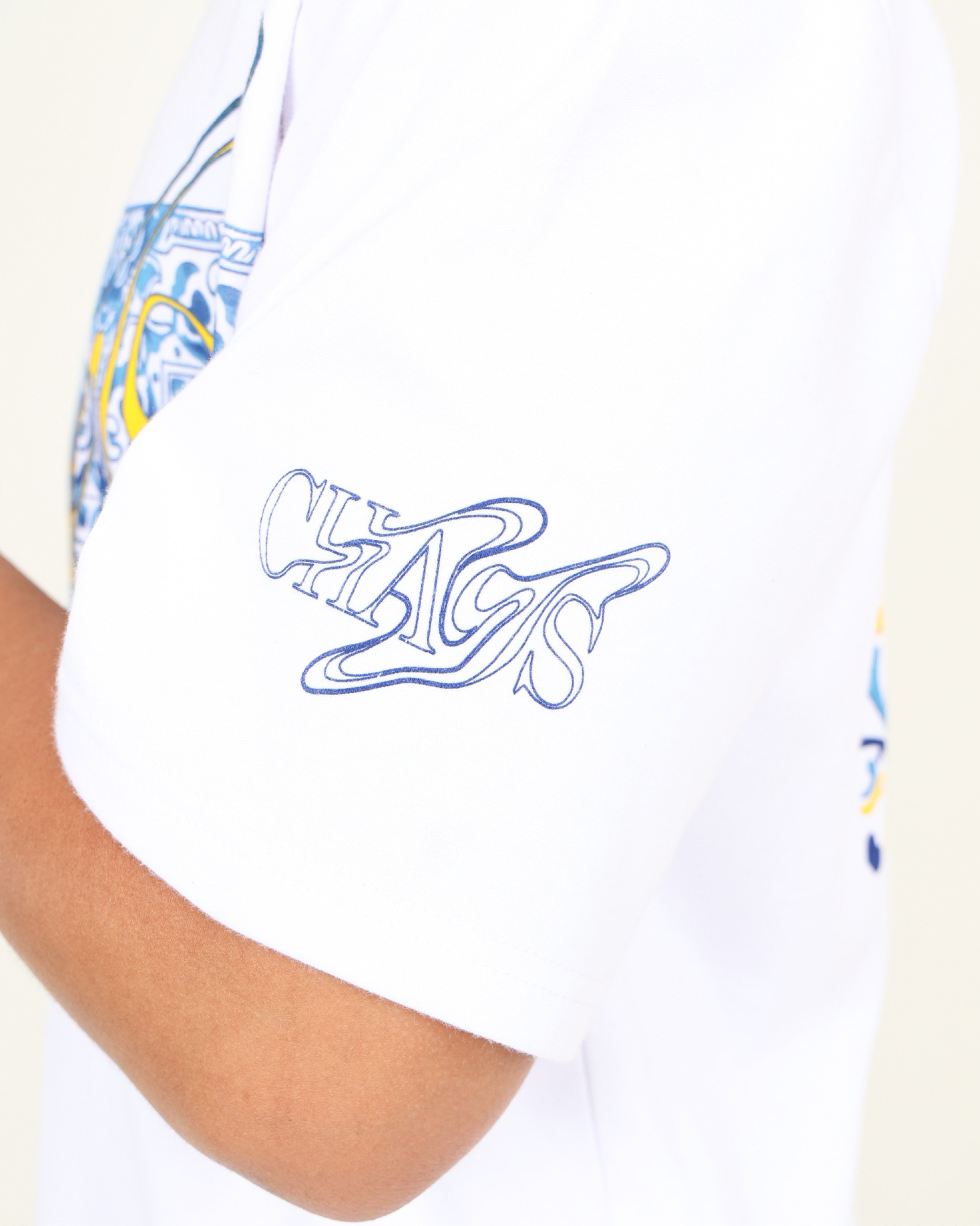 Short Sleeve Chaos Tile Graphic T-Shirt