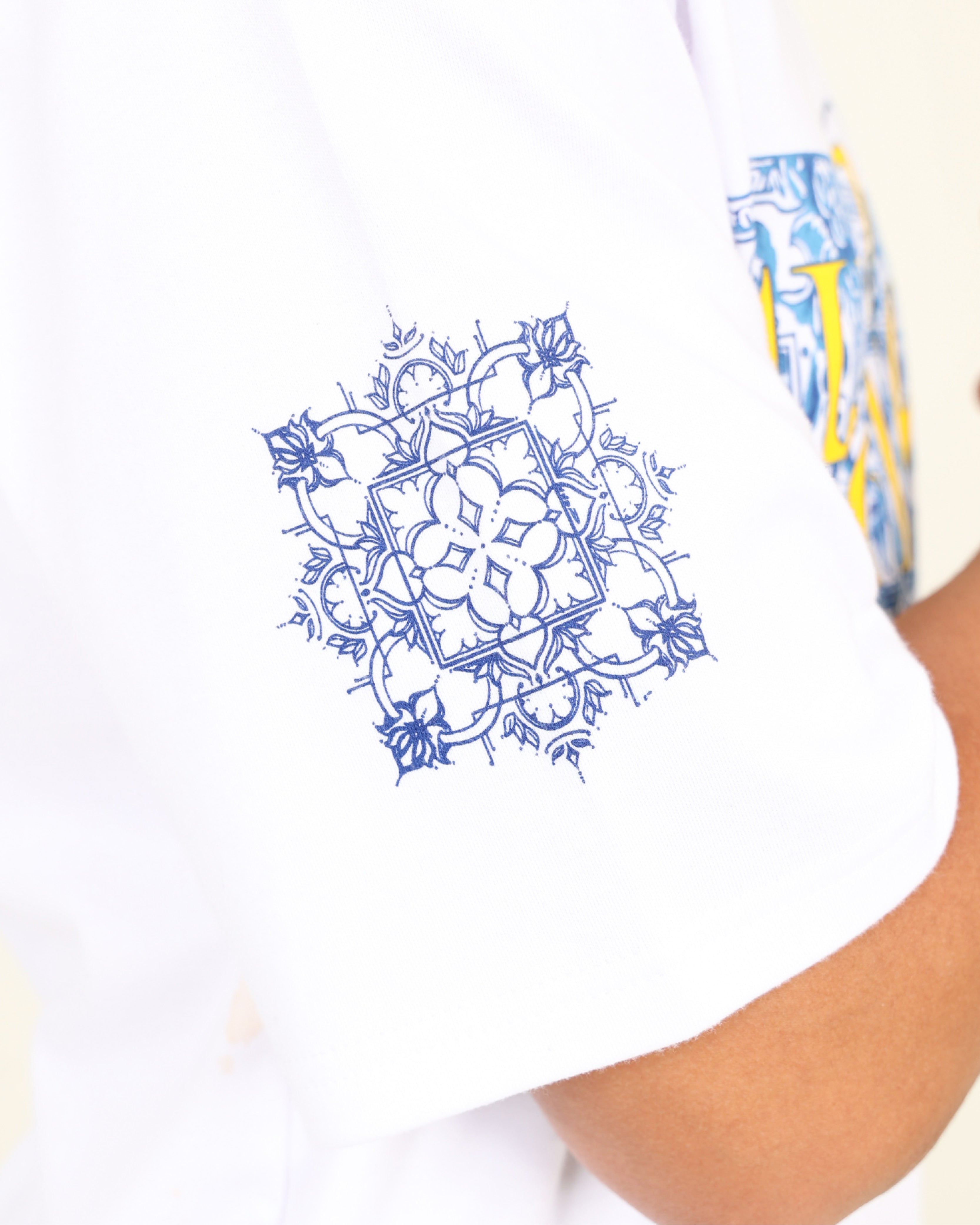 Short Sleeve Chaos Tile Graphic T-Shirt