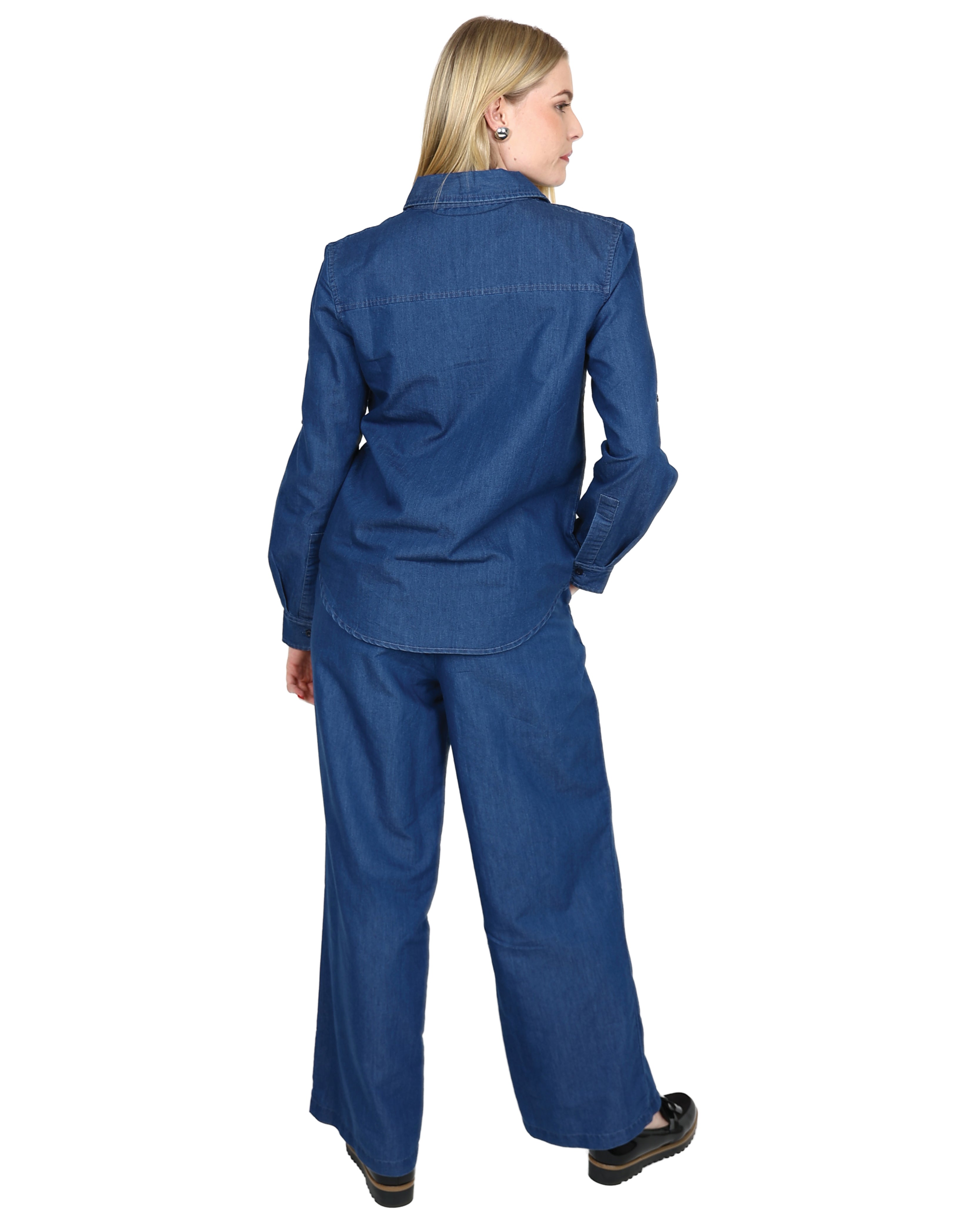 Elasticated Denim Pants