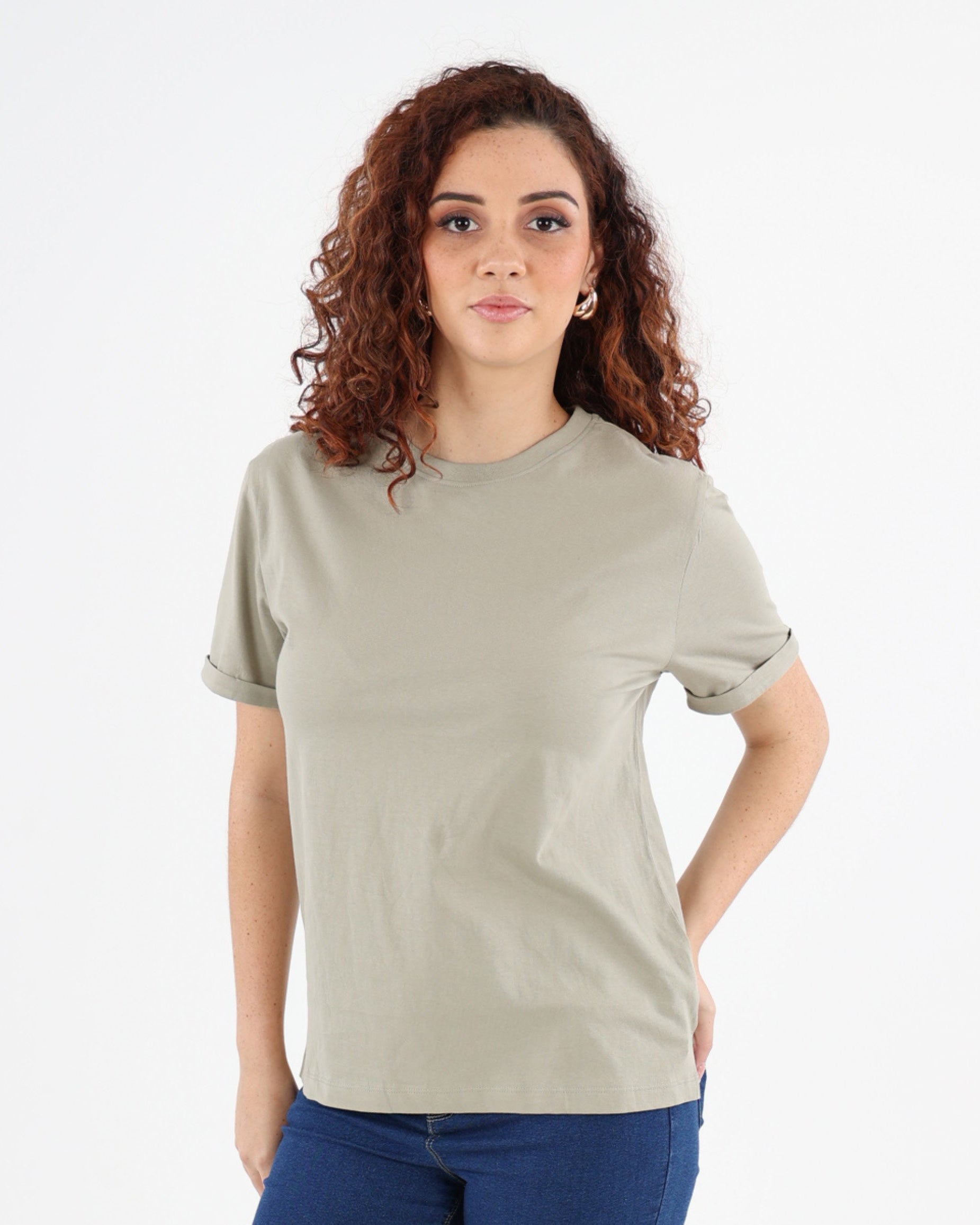Sage Short Sleeve Cotton T-Shirt