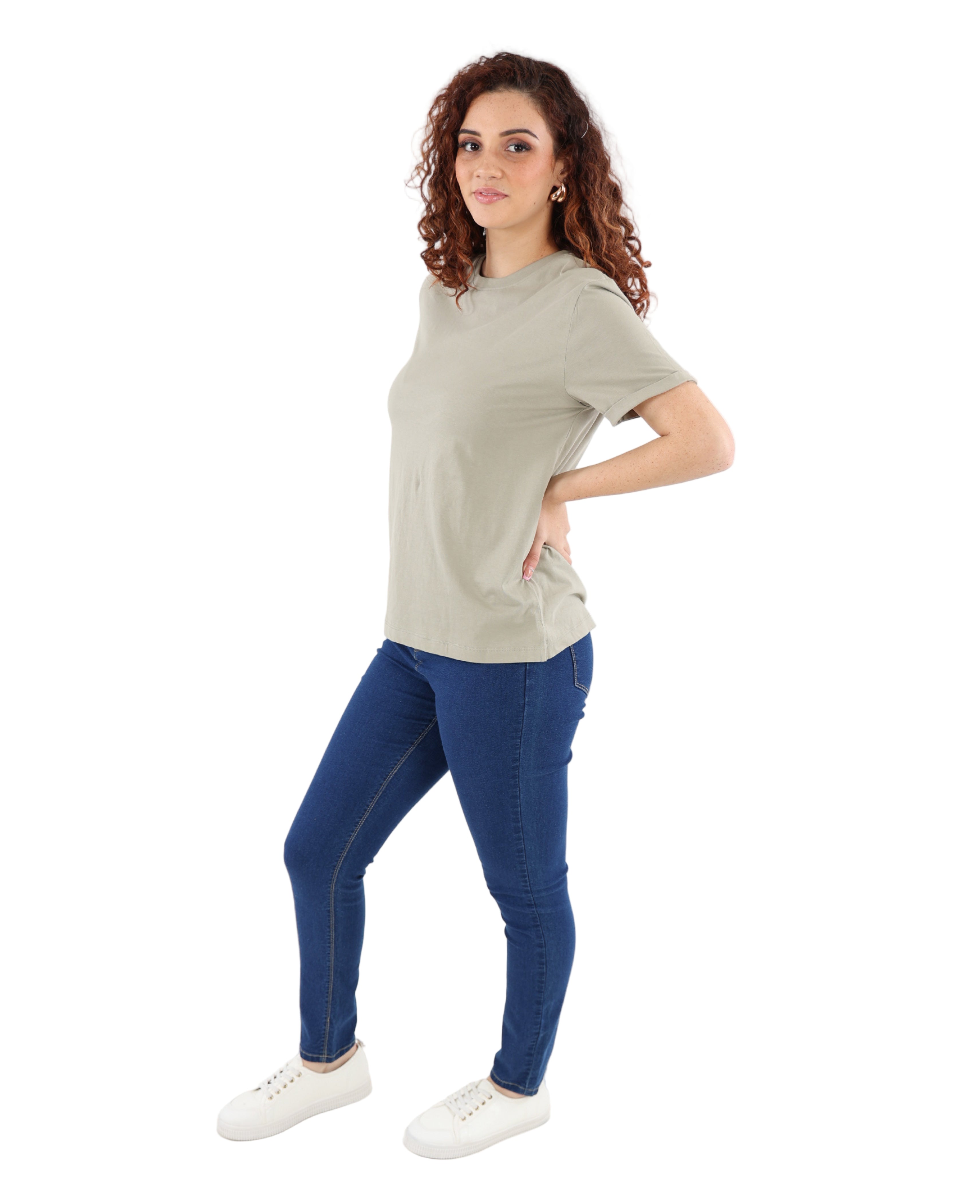 Sage Short Sleeve Cotton T-Shirt