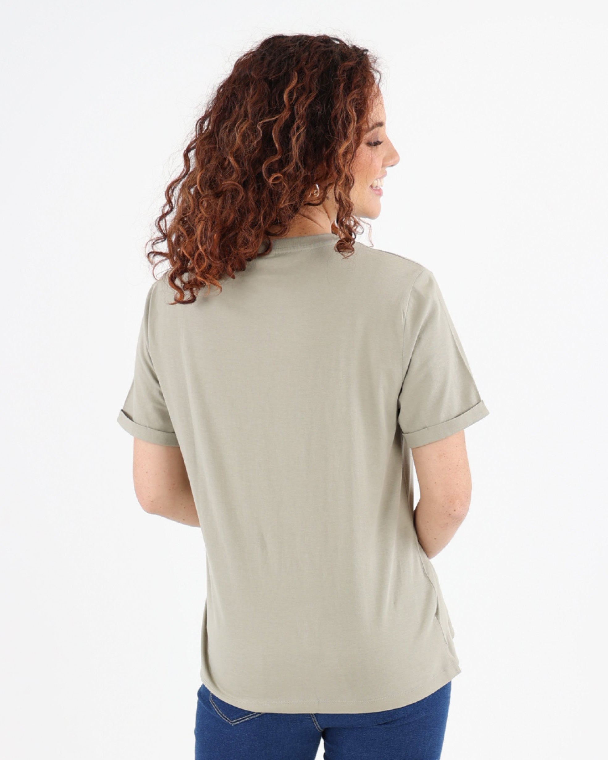 Sage Short Sleeve Cotton T-Shirt