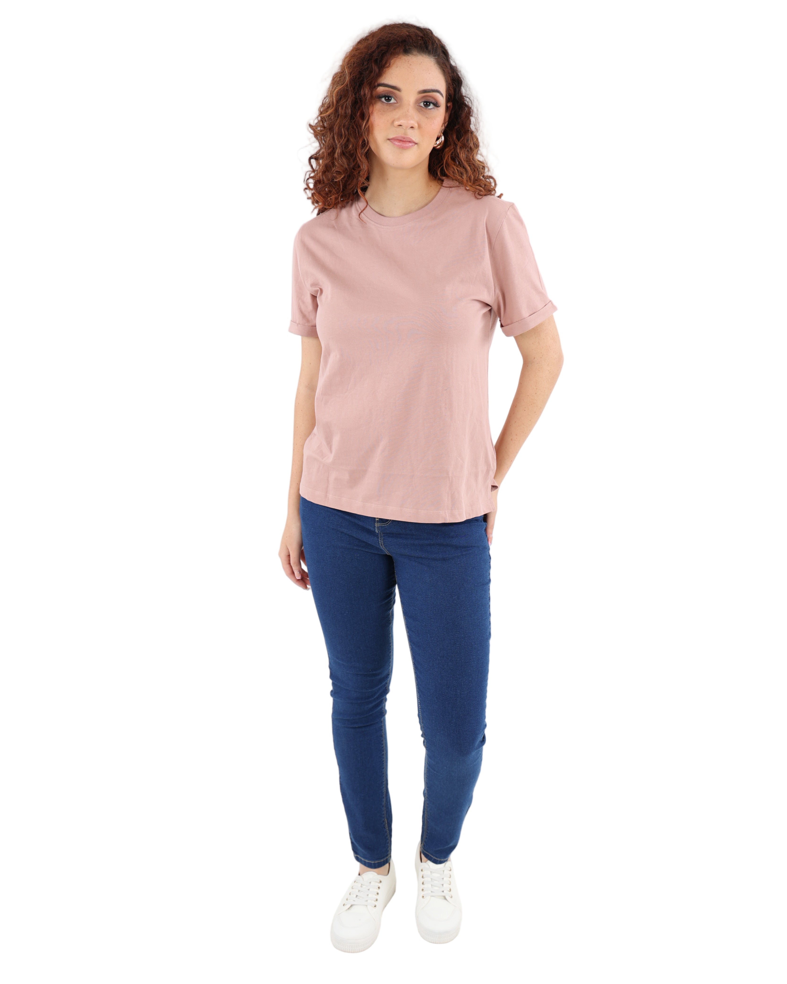 Blush Short Sleeve Cotton T-Shirt