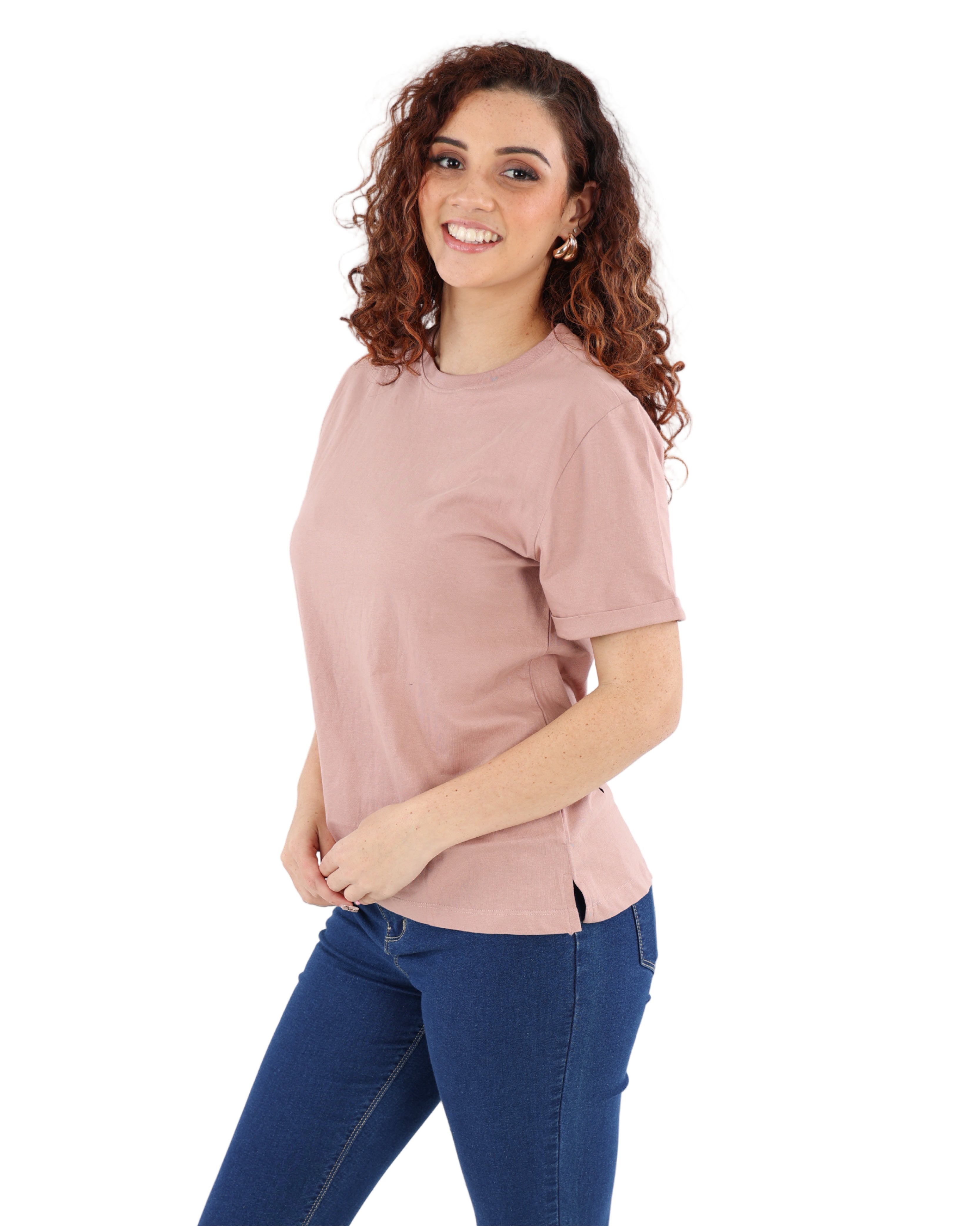 Blush Short Sleeve Cotton T-Shirt