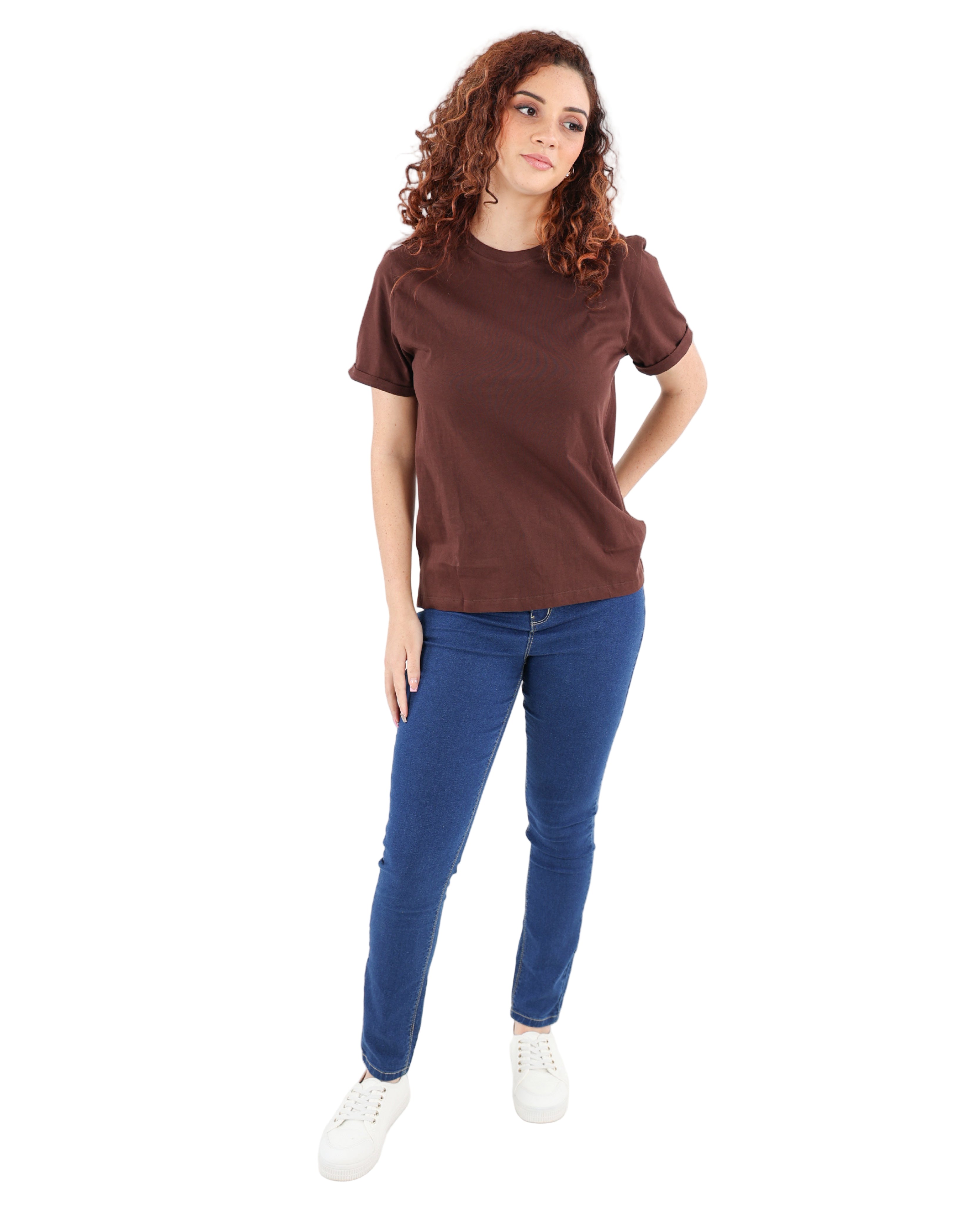 Chocolate Short Sleeve Cotton T-Shirt