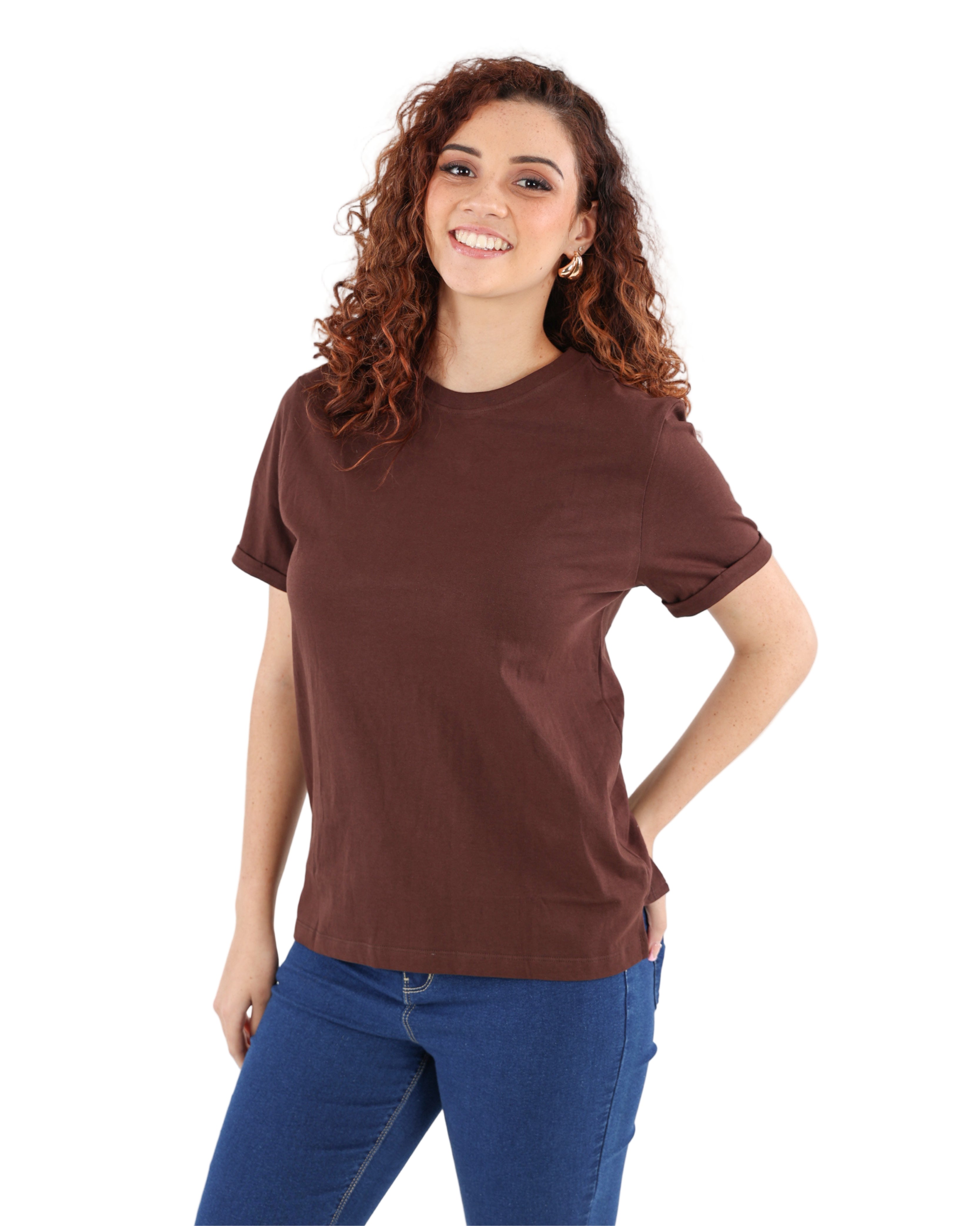 Chocolate Short Sleeve Cotton T-Shirt