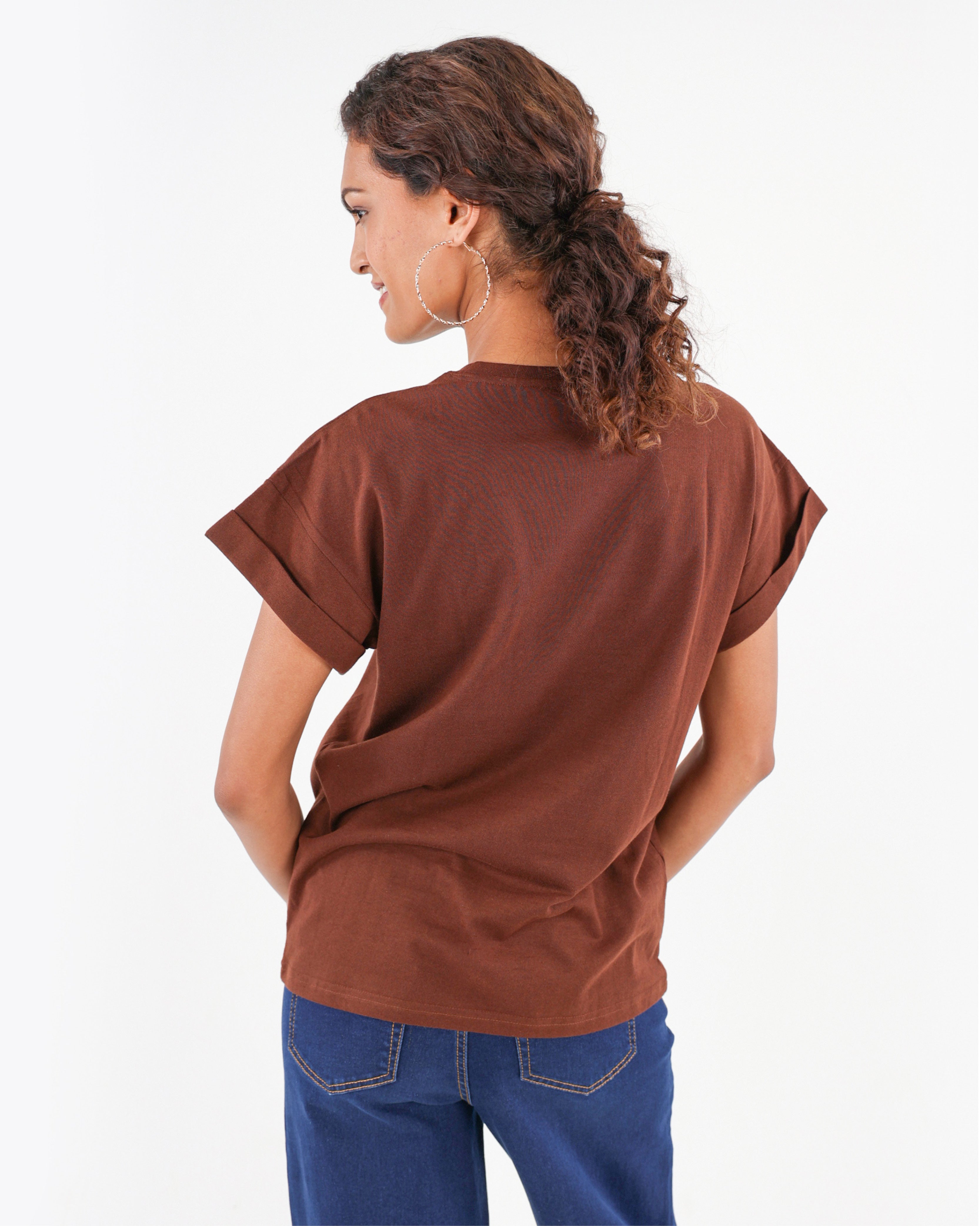 Chocolate Turn Back Short Sleeve T-Shirt