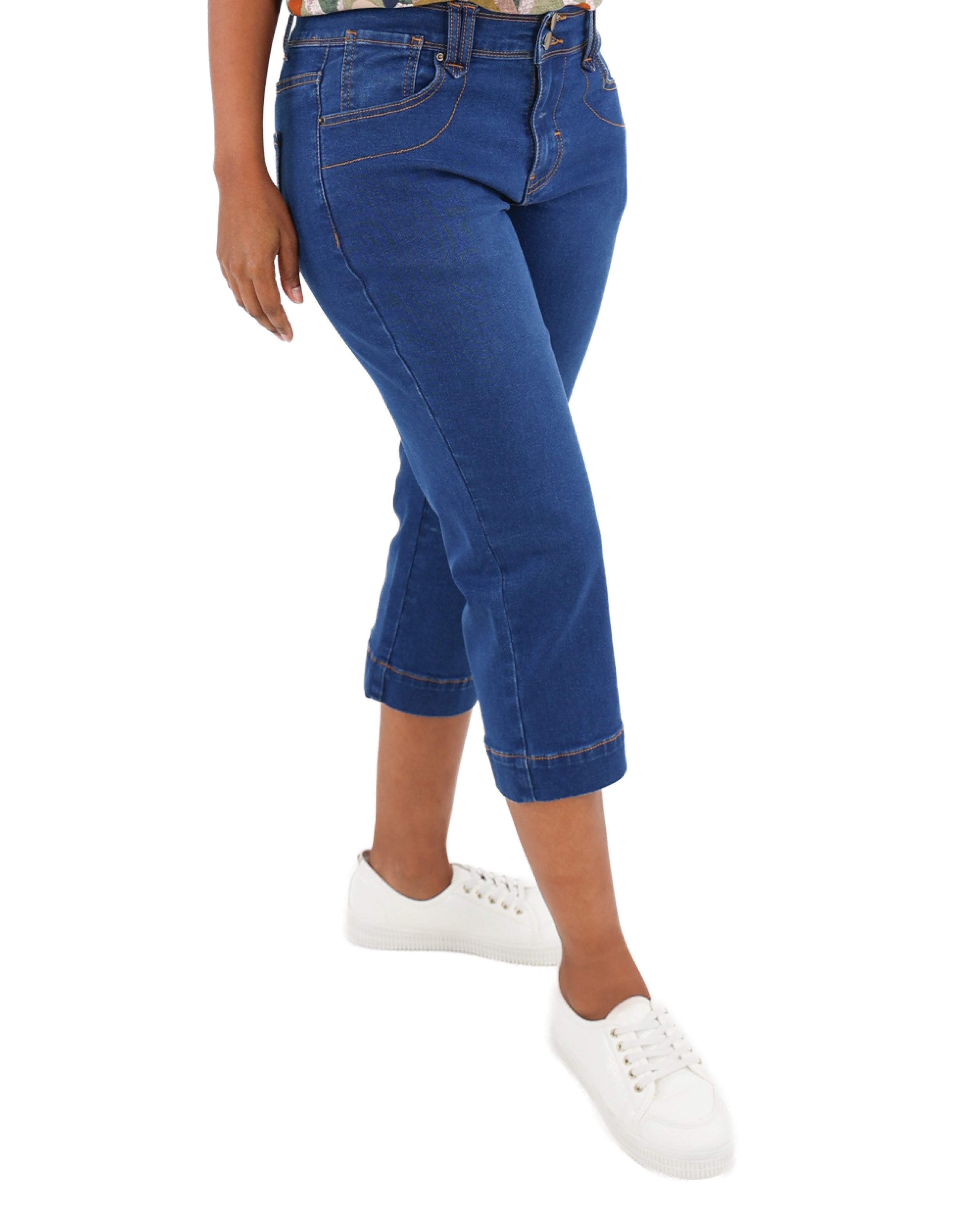 Medium Indigo Denim Bermuda Shorts