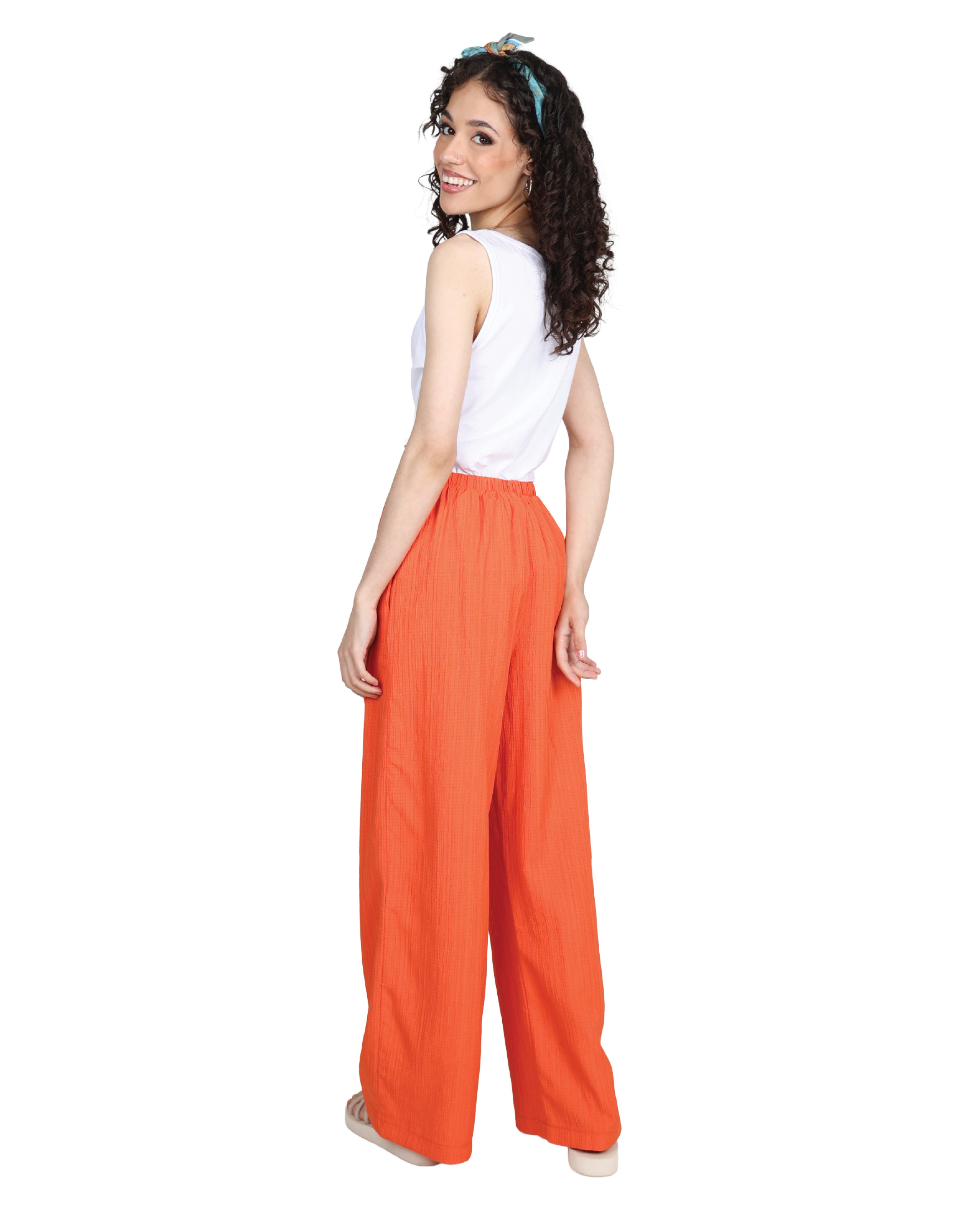 Textured Elasticated Pants