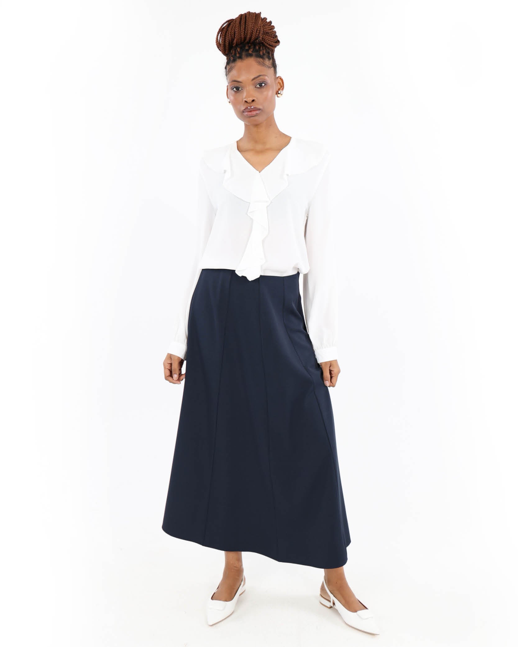 Panelled Midi Skirt