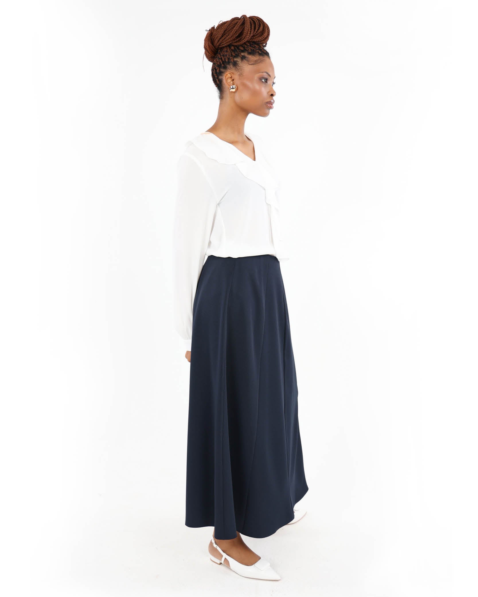 Panelled Midi Skirt
