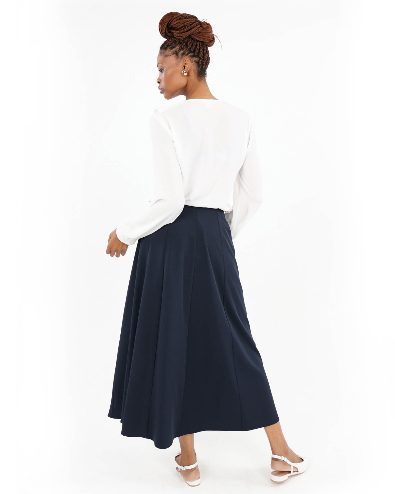 Panelled Midi Skirt