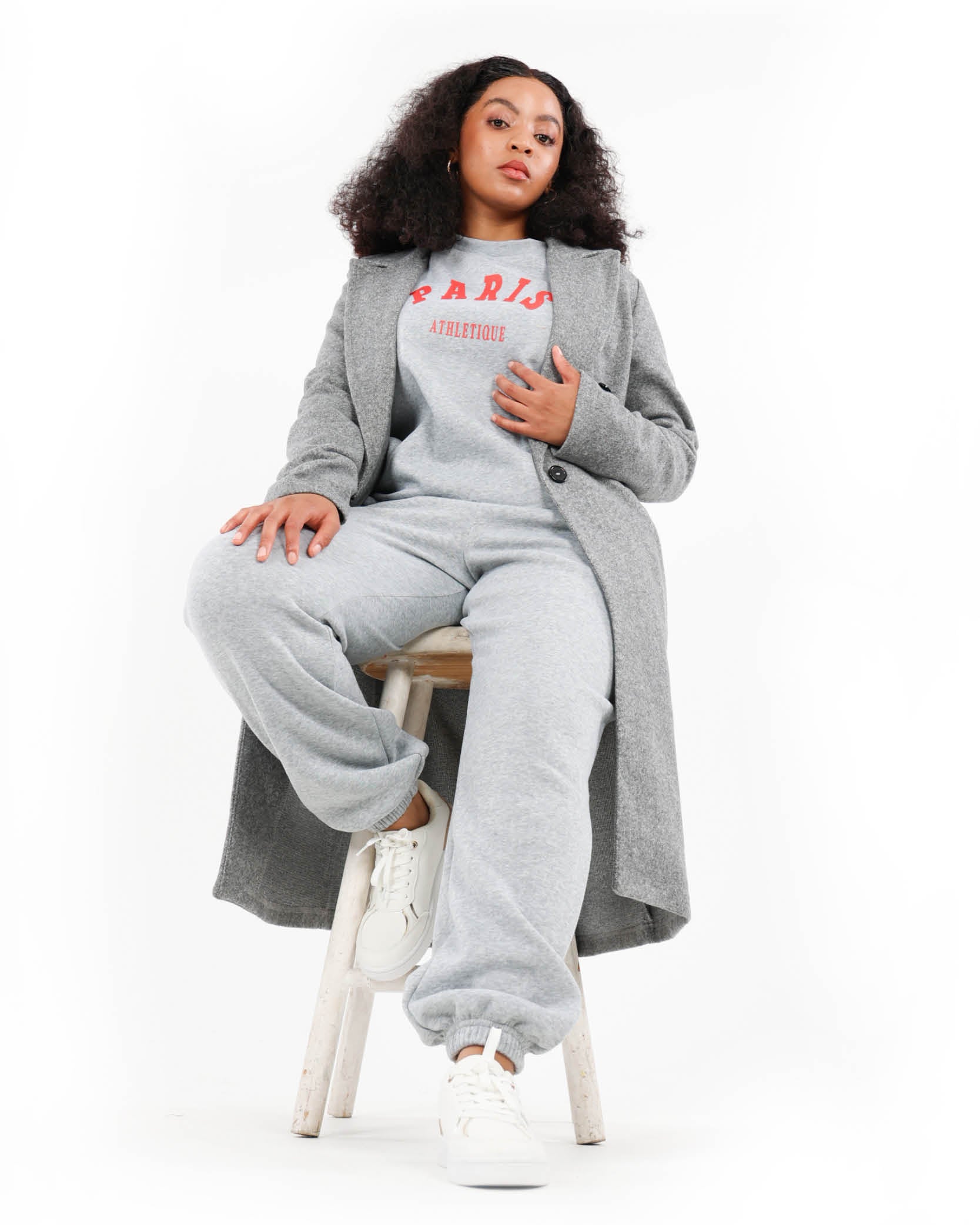 Button Up Melton Coat